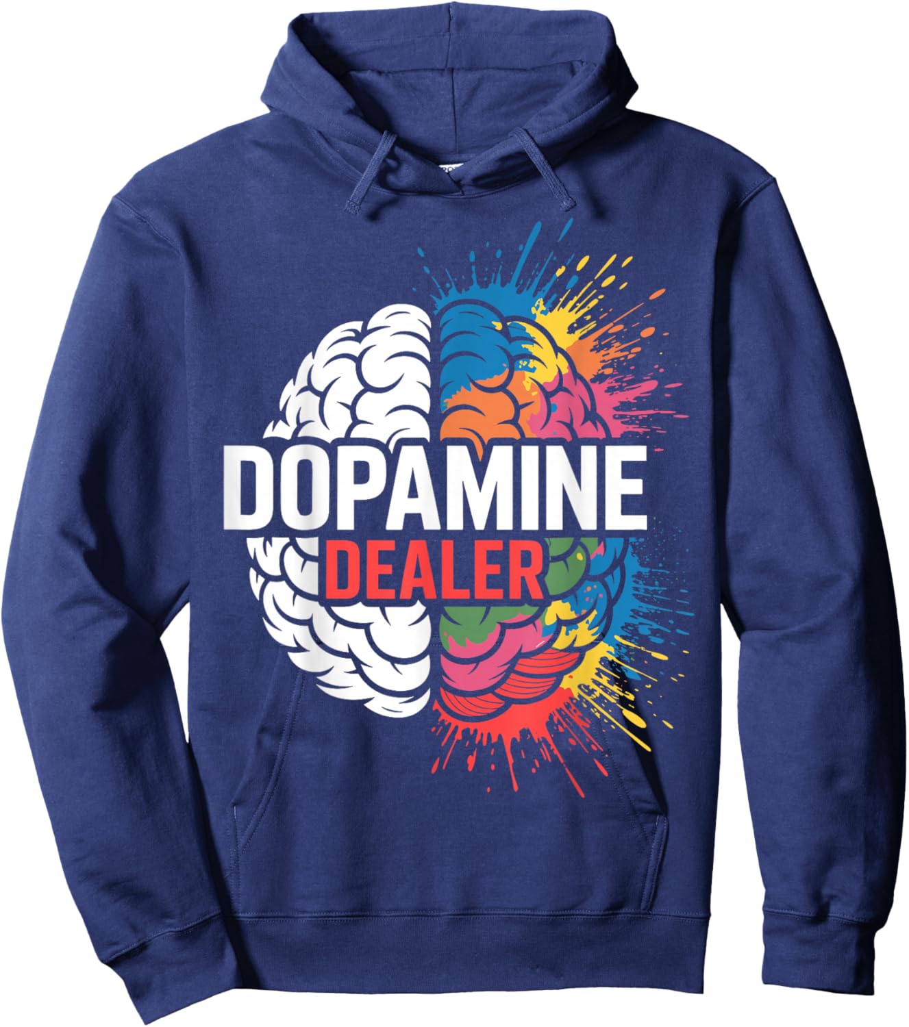 Dopamine Dealer - Gym Workout Personal Trainer Hoodie - Hoodie | Navy