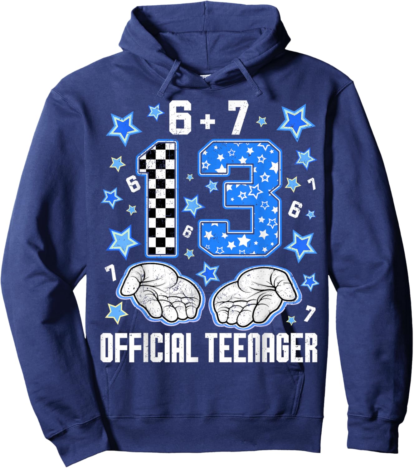13 Official Teenager Coquette Birthday Women Teen Girl Kid Hoodie - Hoodie | Navy