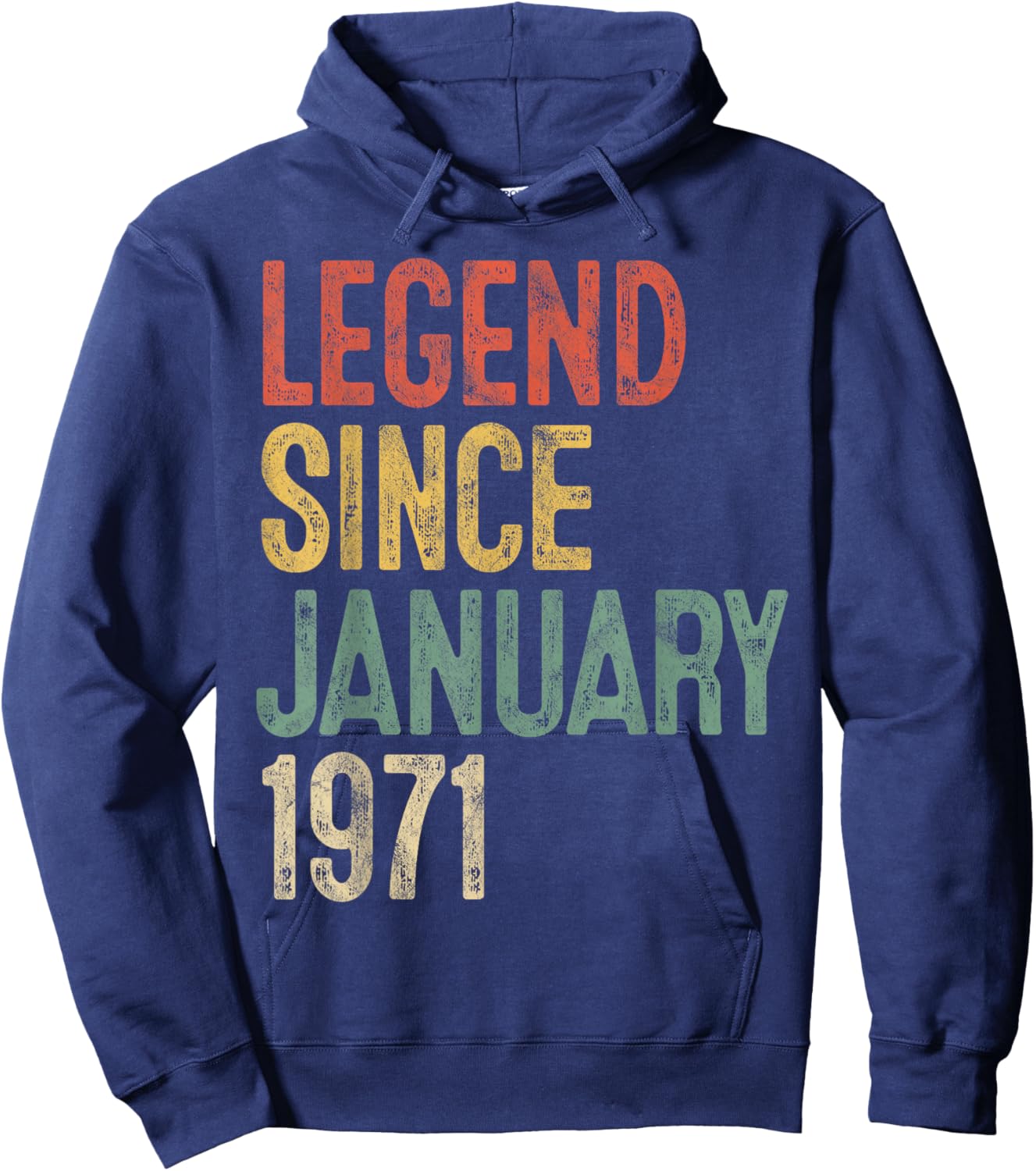 Legend January 1971 55th Birthday Men Women 55 Year Old Hoodie - Hoodie | Navy