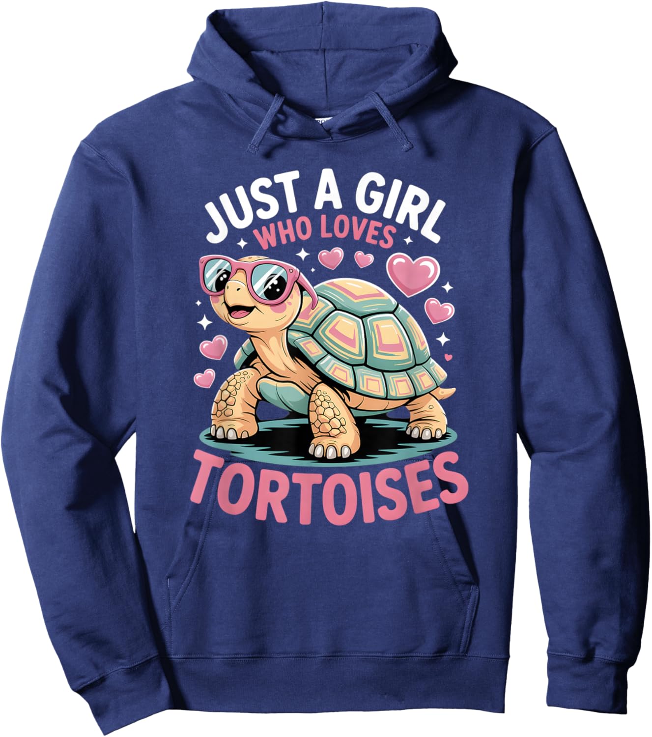 Girls Tortoise Hoodie - Hoodie | Navy