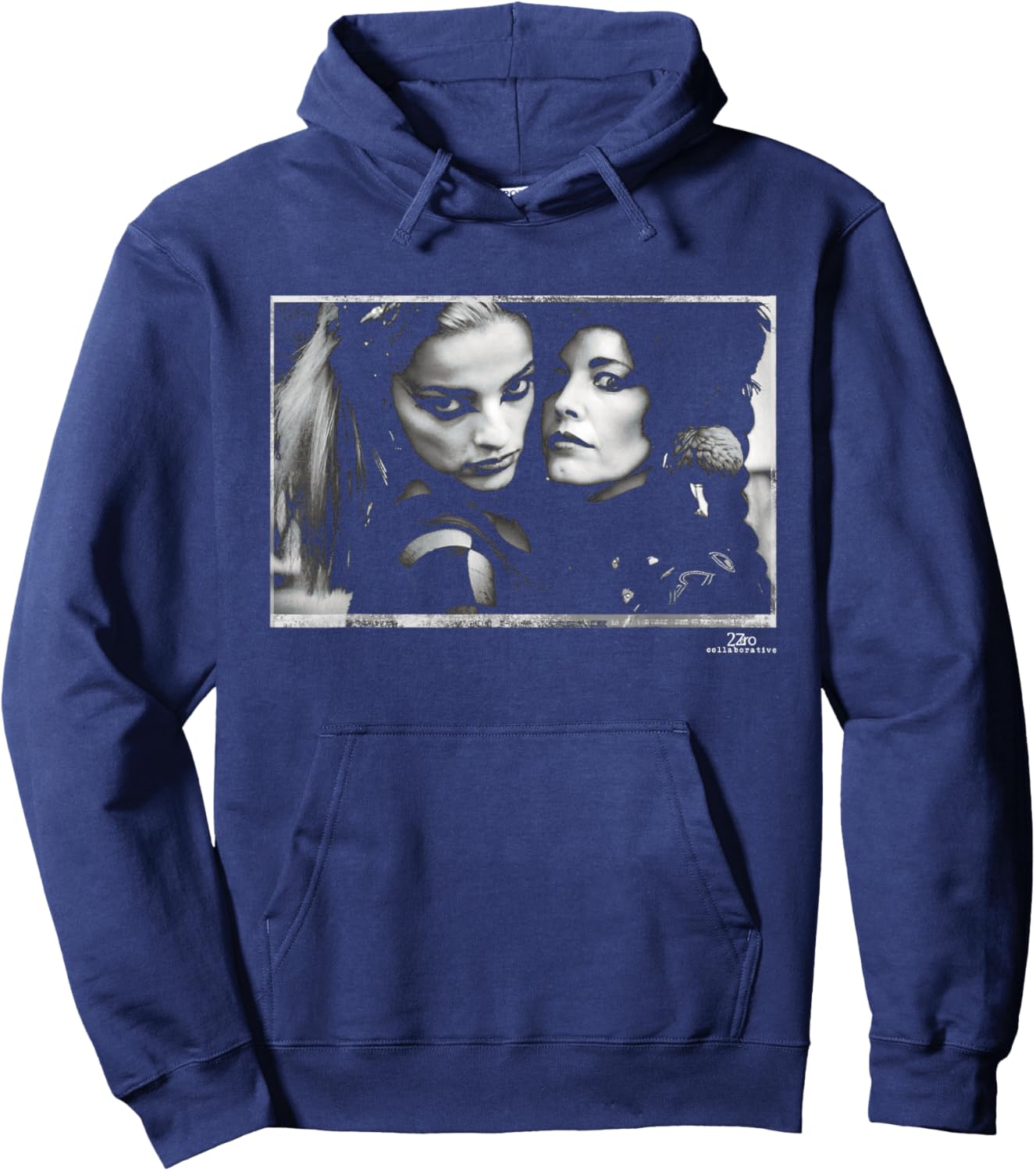 Singers Lene Lovich & Nina Hagen by Phil Nicholls Hoodie - Hoodie | Navy