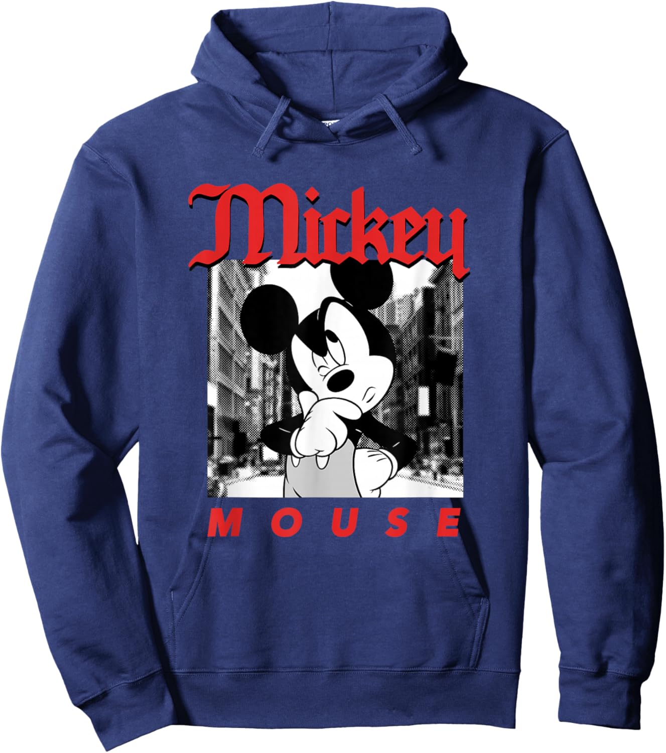 Disney Mickey and Friends Vintage Urban Streetwear Hoodie - Hoodie | Navy