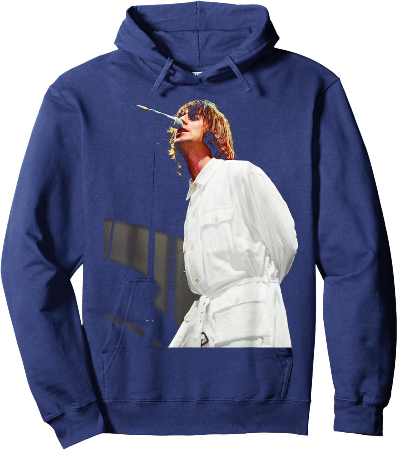 Liam Gallagher Oasis Live Britpop Knebworth 1996 Hoodie - Hoodie | Navy