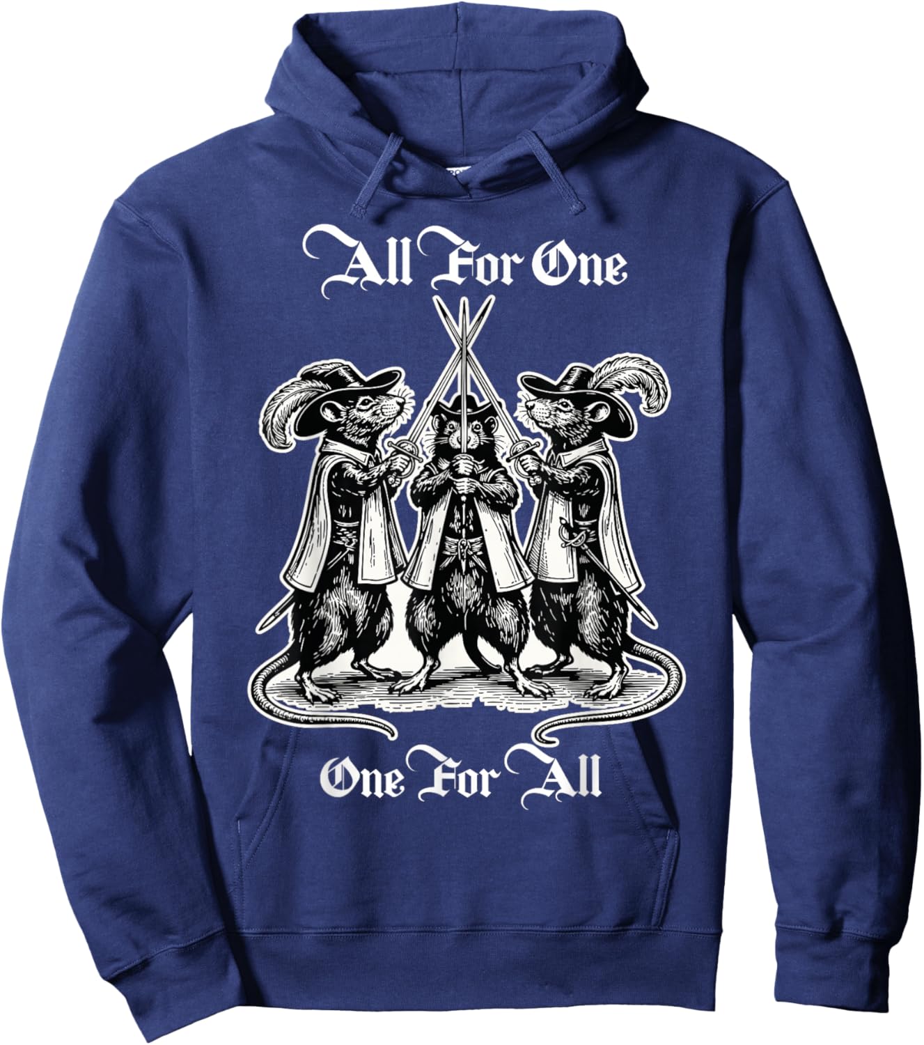 The Three Musketeers as Rats Hoodie - Hoodie | Navy