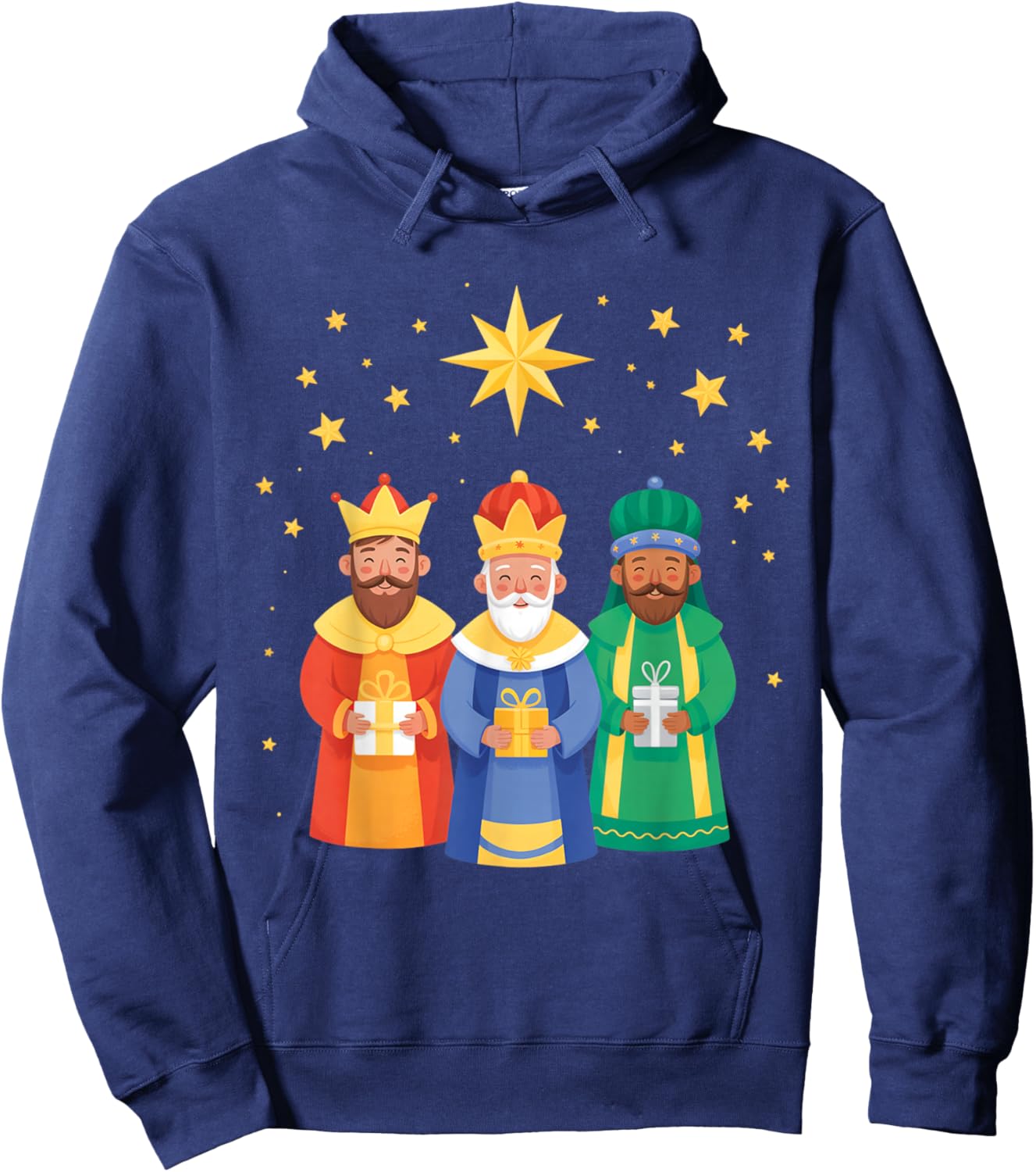 Three Kings Day Epiphany Celebration 2026 Tres Reyes Magos Hoodie - Hoodie | Navy