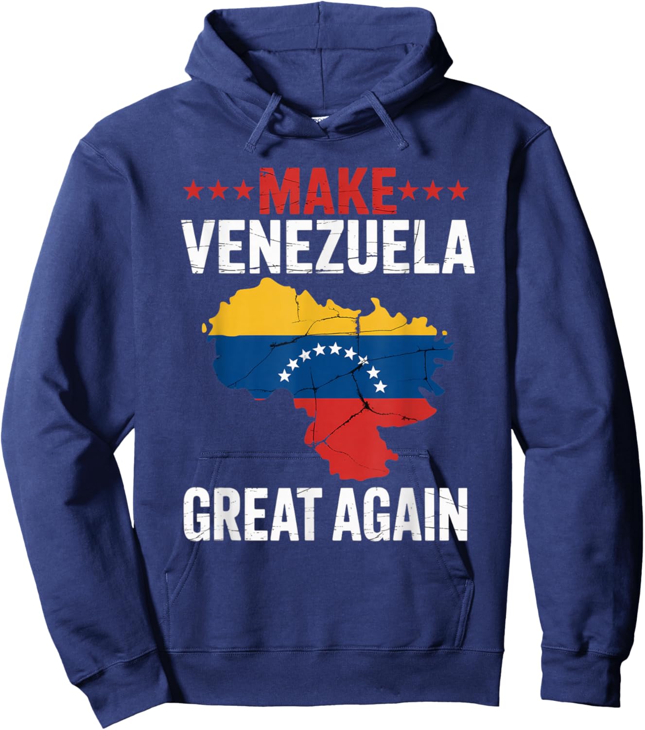 Make Venezuela Great Again Venezuelan Freedom Liberty Flag Hoodie - Hoodie | Navy