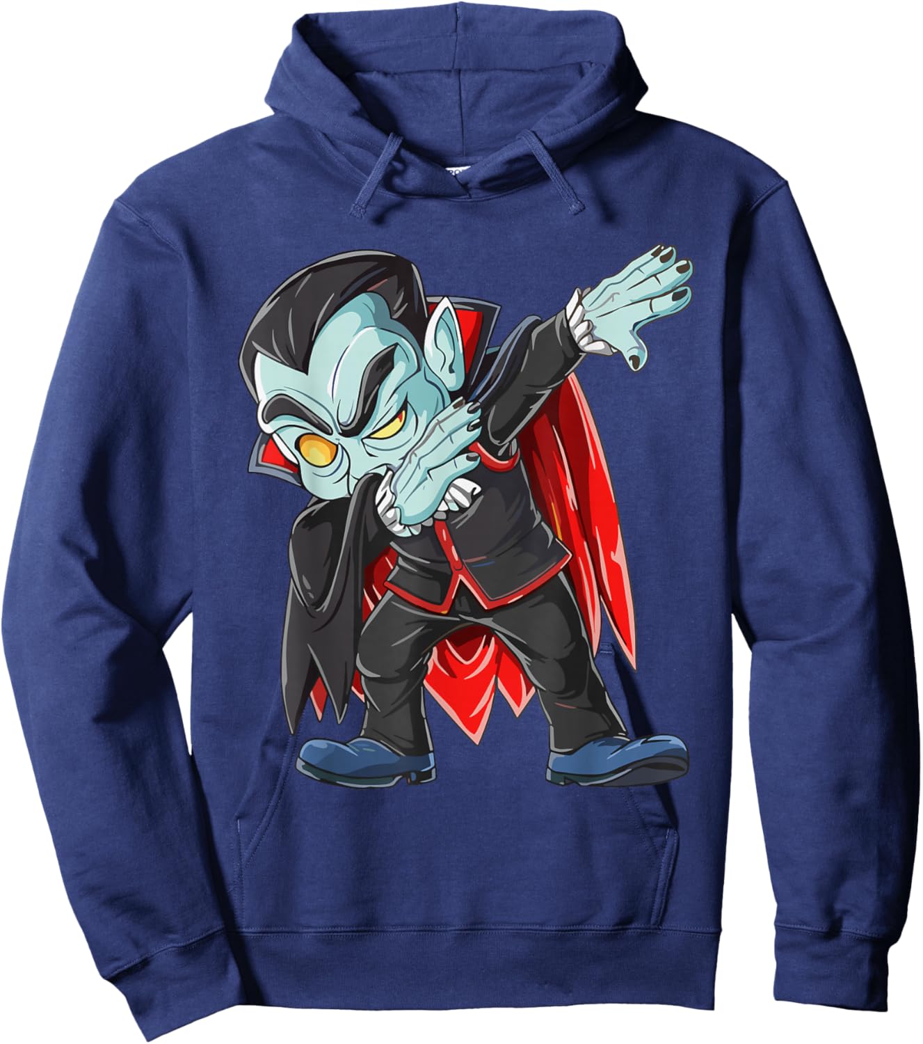 Dabbing Spooky Vampire Kids Boys Men Costume Halloween Hoodie - Hoodie | Navy