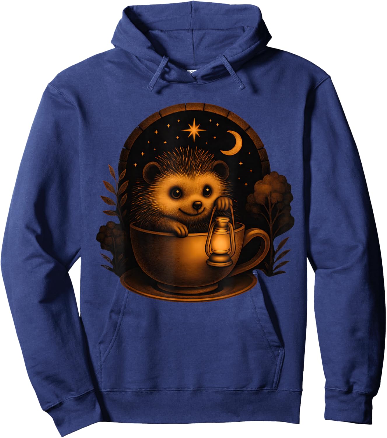 Hedgehog Animal Lover Cute Hedgehog Hoodie - Hoodie | Navy