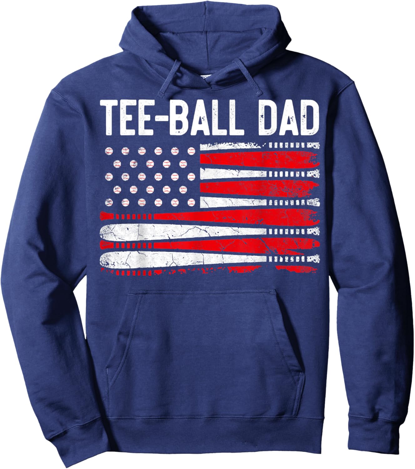 Ball Dad, Baseball Dad, Daddy for Father's Day, Dad Life Hoodie - Hoodie | Navy