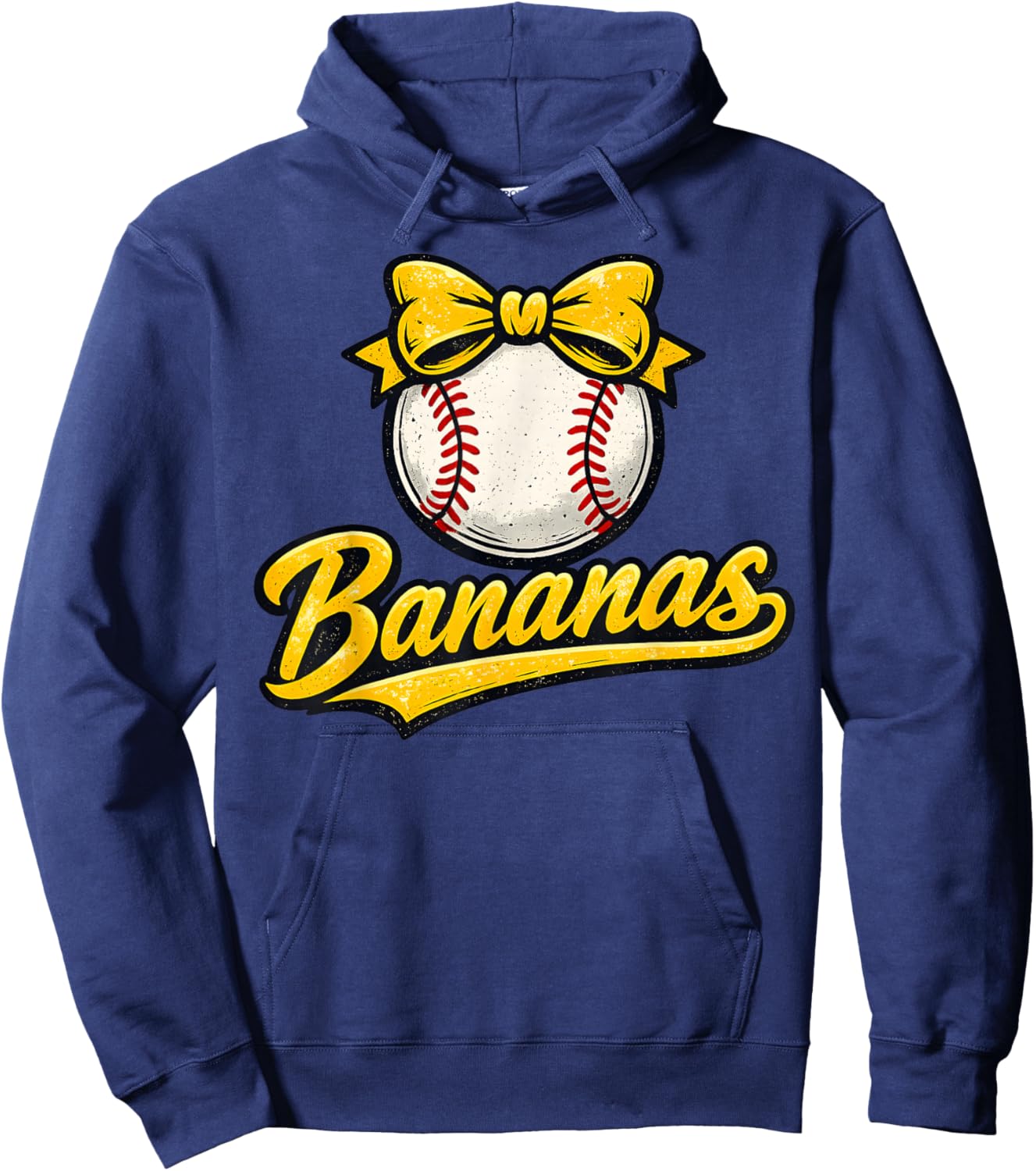 Funny Banana Coquette Bow Kids Girls Boys Youth Men Hoodie - Hoodie | Navy