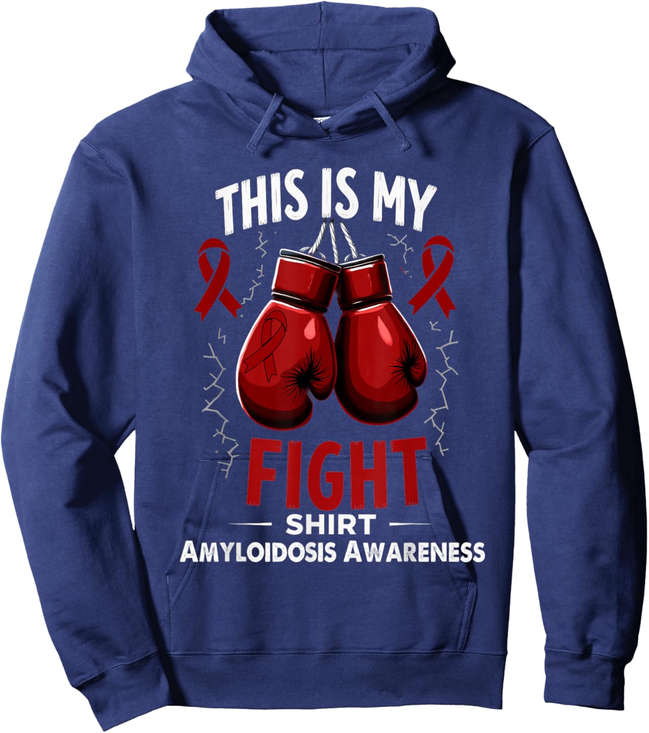 Amyloidosis Awareness This is My Fight Hoodie - Hoodie | Navy