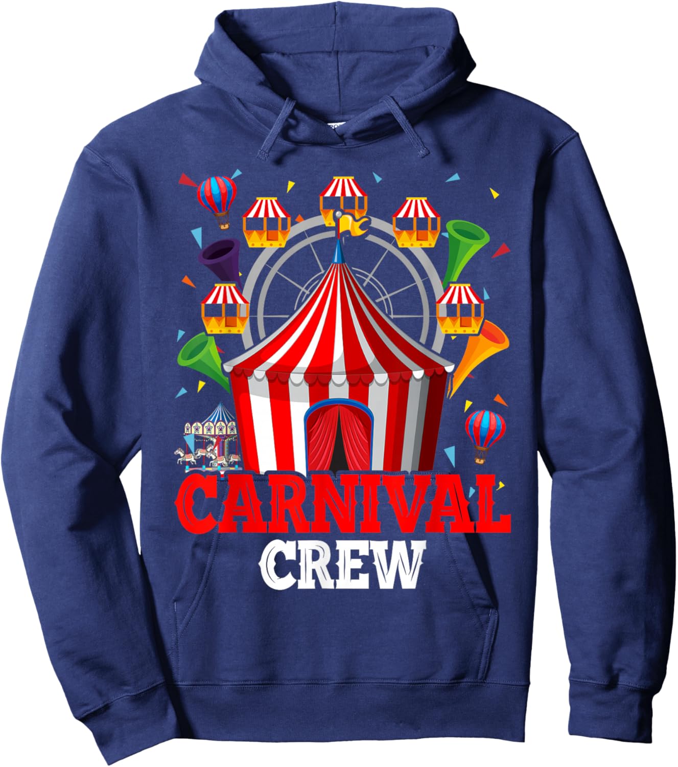 Carnival Crew for Birthday Theme Party Matching Family Hoodie - Hoodie | Navy