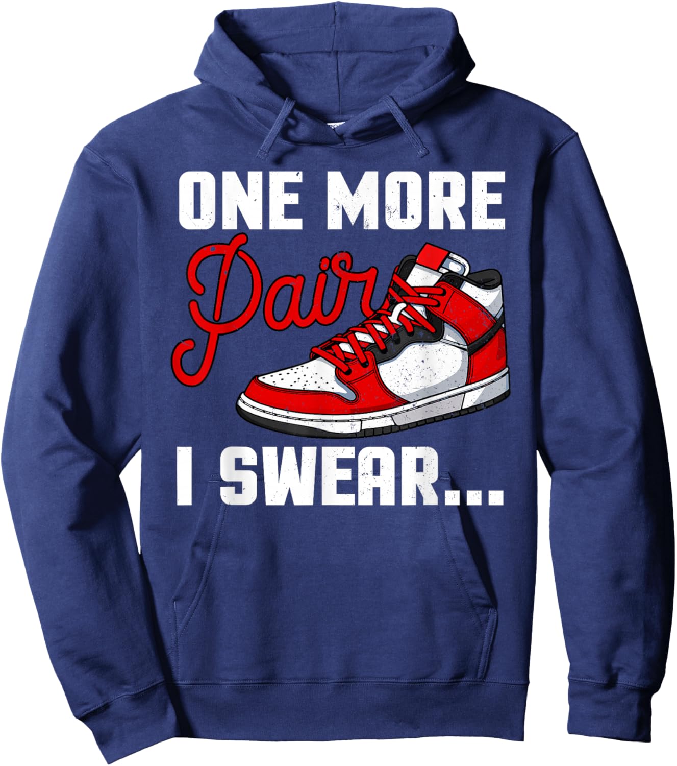 Funny Sneaker Design Women Shoe Head Sneaker Lovers Hoodie - Hoodie | Navy
