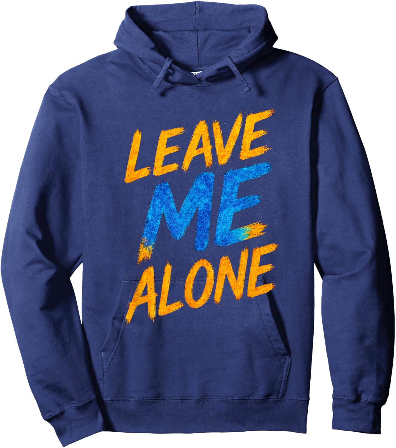 Leave ME Alone - Emo Music Fan Aesthetic Hoodie - Hoodie | Navy