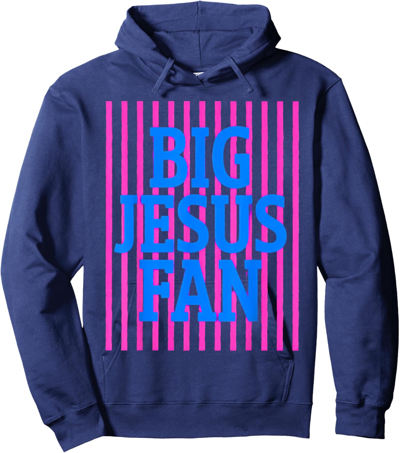 Big Jesus Fan Hoodie - Hoodie | Navy