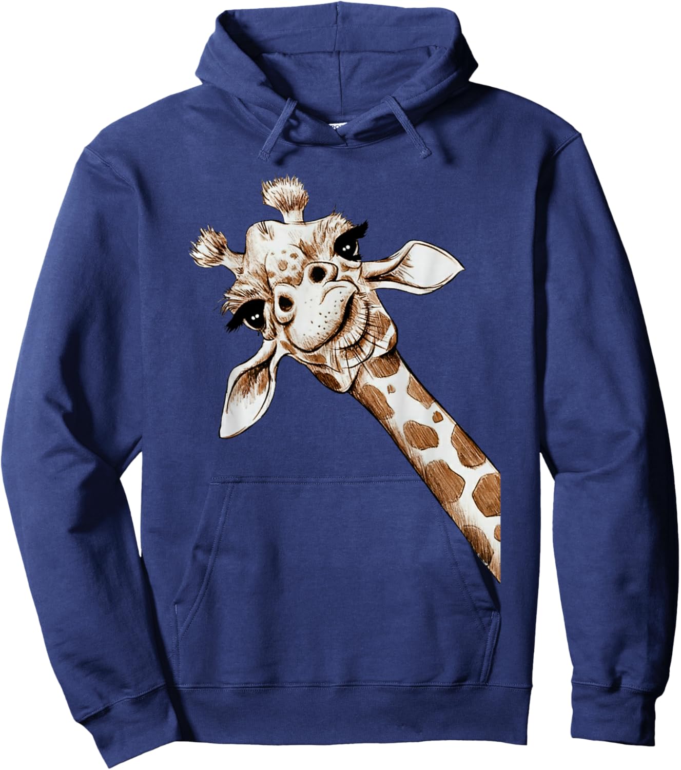 Love Giraffes Cute Giraffe Lovers Men Women Kids Costume Hoodie - Hoodie | Navy