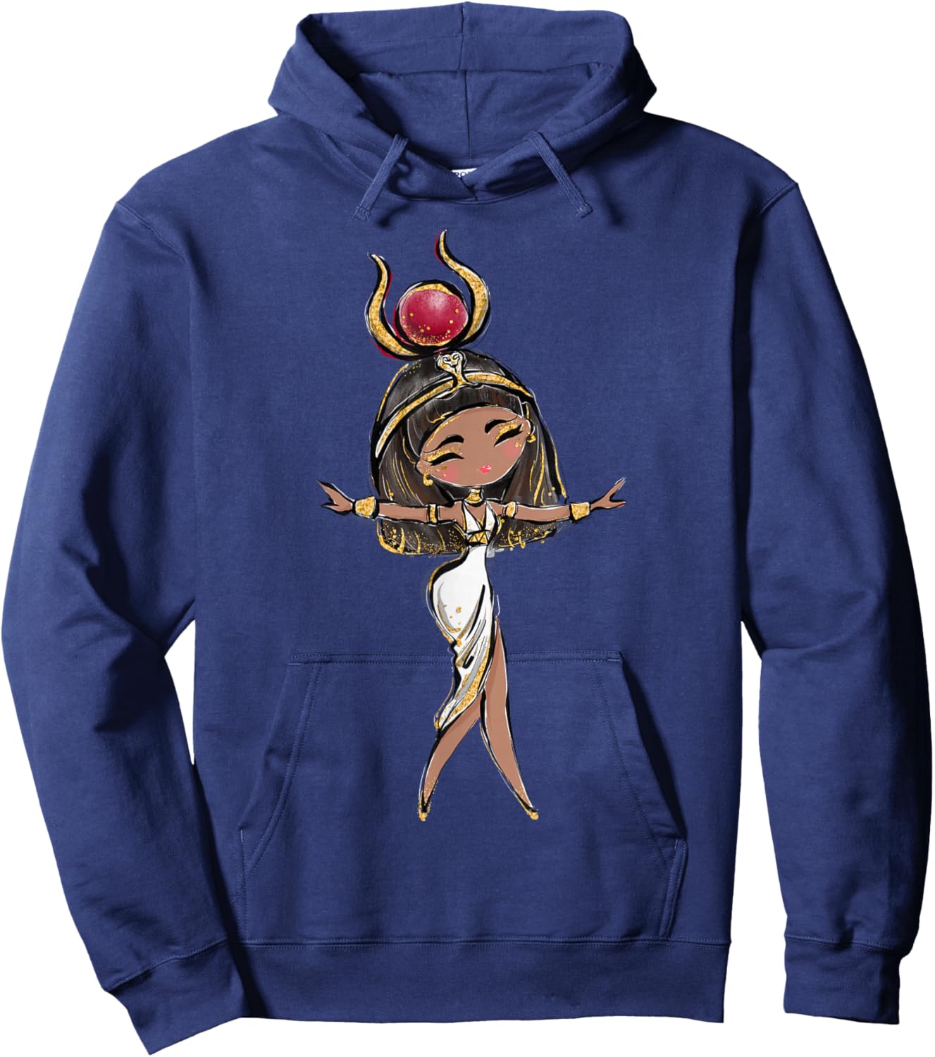 Hathor Ancient Egyptian Egypt Trip Art Decor Hoodie - Hoodie | Navy