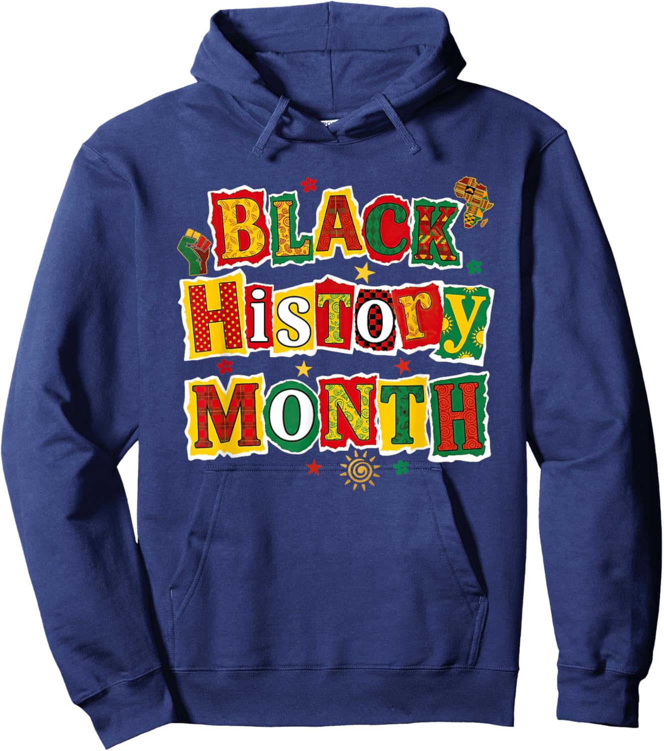 Black History Month African American Pride Men Women Kids Hoodie - Hoodie | Navy