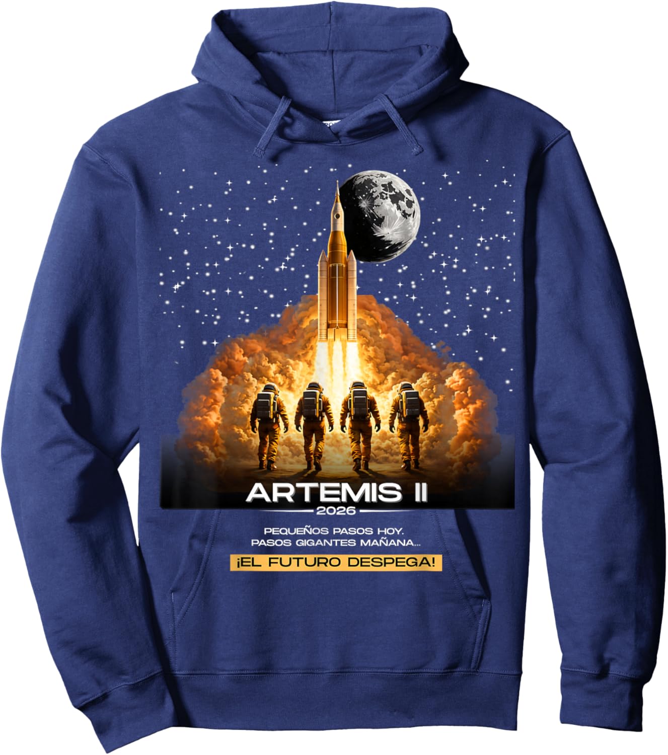 Artemis Launch to The Moon Graduation Day Hoodie - Hoodie | Navy