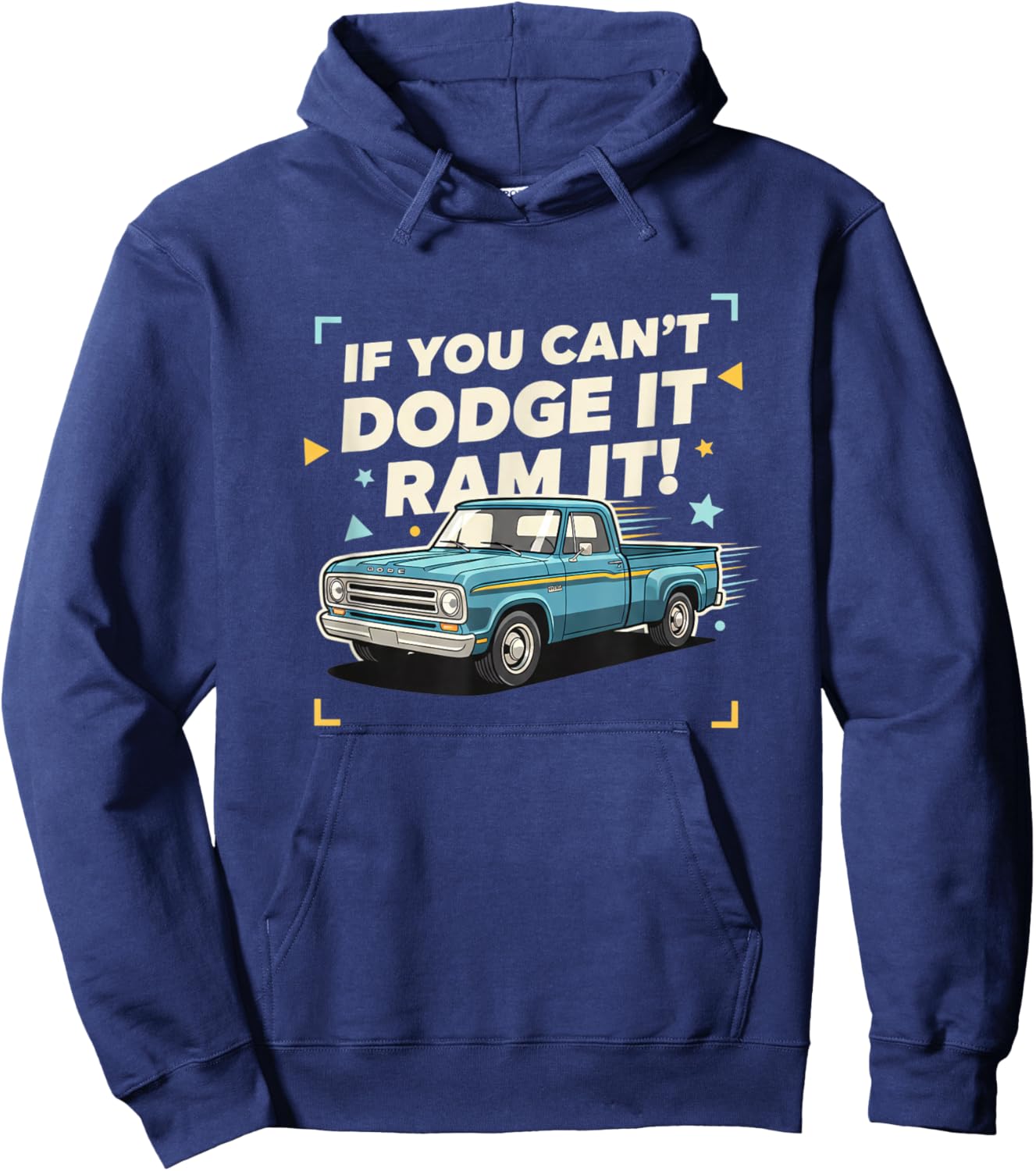 Trucks & Off-Road, Oldschool Pickup Attitude: If You Can't Hoodie - Hoodie | Navy