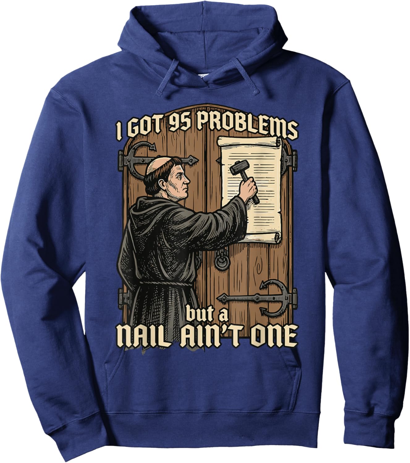 Funny Martin Luther 95 Theses Wittenberg Reformation Hoodie - Hoodie | Navy