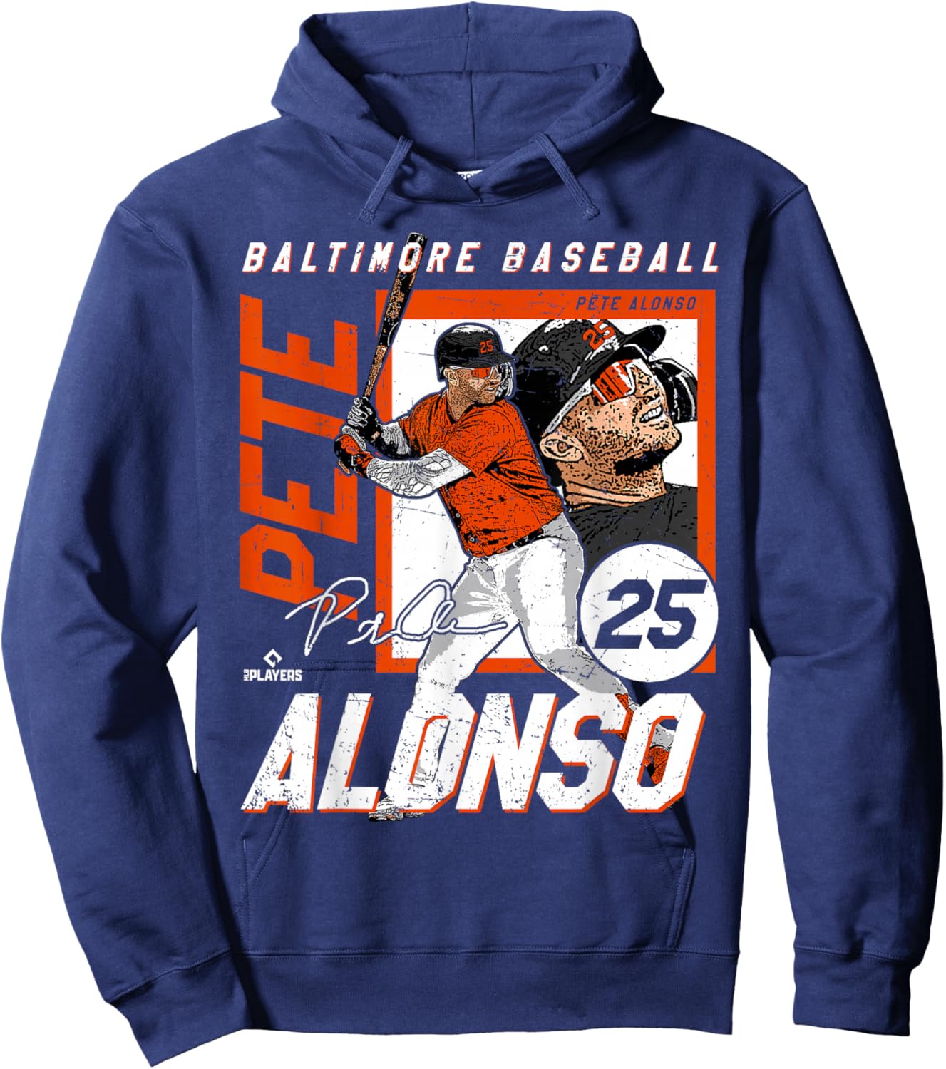 Pete Alonso | Baltimore Baseball Players | MLBPAL202M Hoodie - Hoodie | Navy