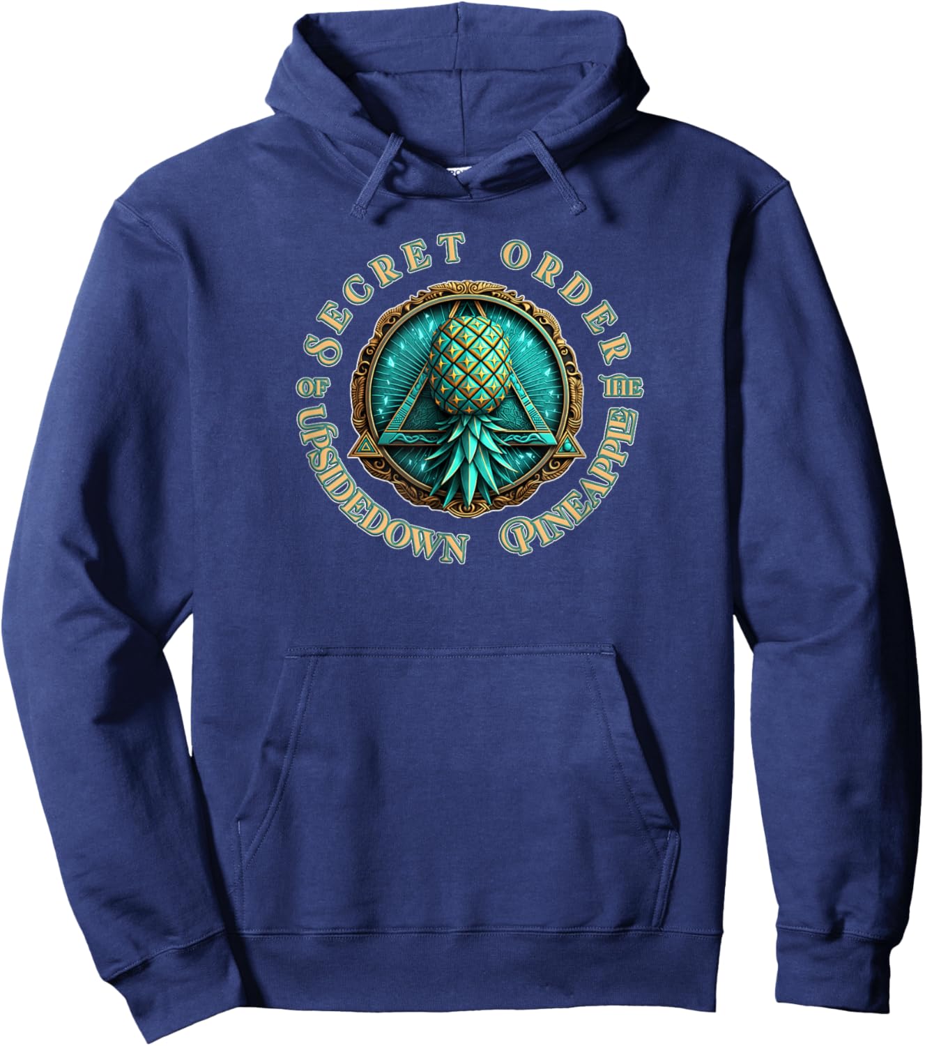 Secret Order - Upside Down Pineapple Alternative Lifestyle Hoodie - Hoodie | Navy
