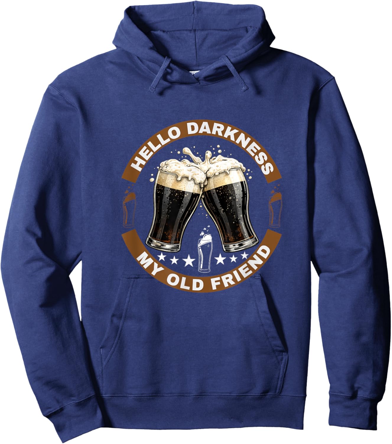 Hello Darkness My Old Friend Stout Dark Beer Potter Lover Hoodie - Hoodie | Navy