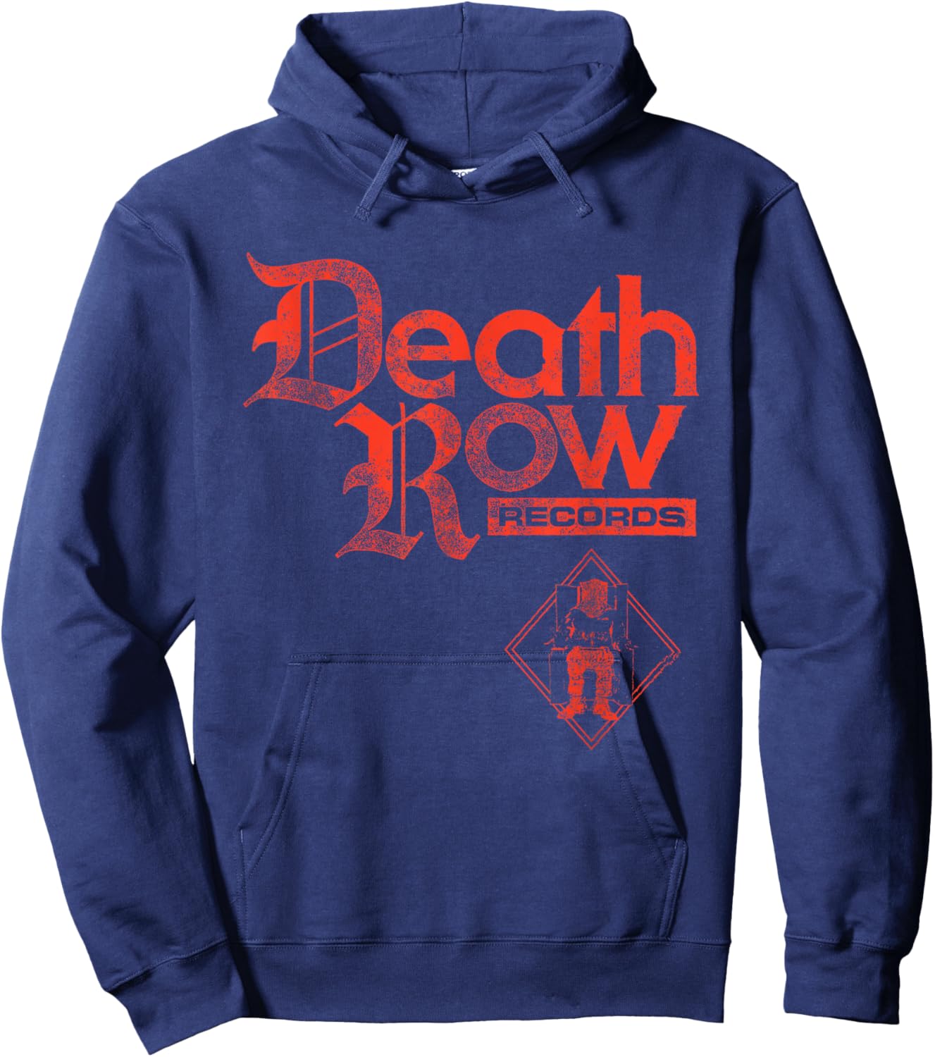 Official Death Row Records Gothic Logo Hoodie - Hoodie | Navy