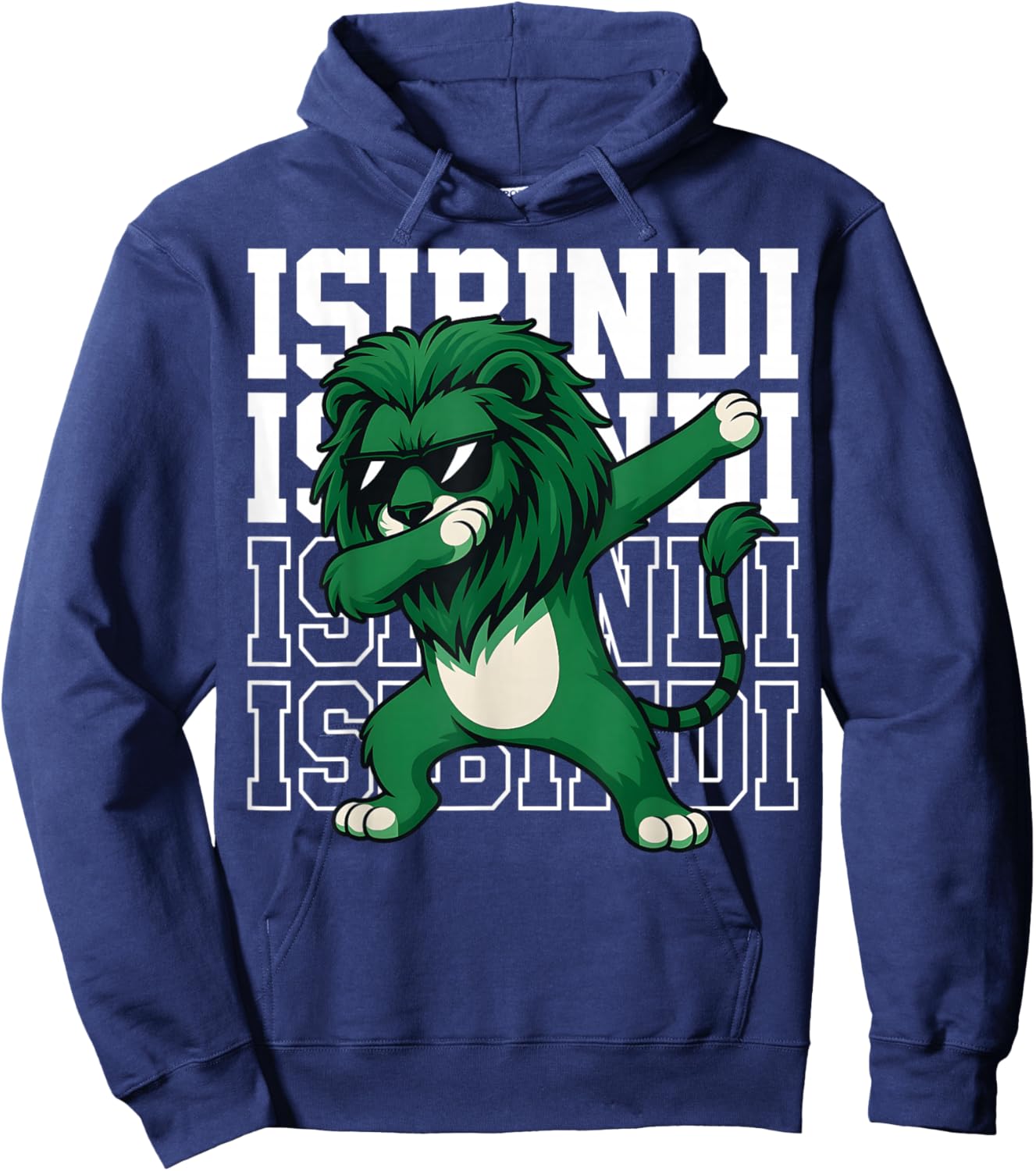 Vintage Isibindi Name Dab Cool Animal Gift Women Kid Hoodie - Hoodie | Navy