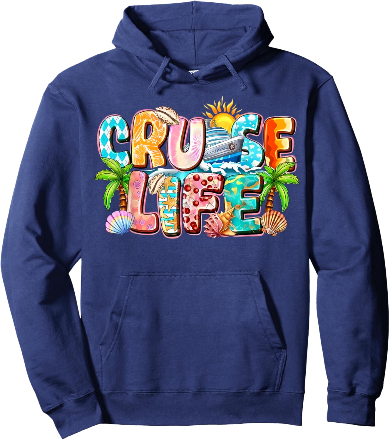 Family Cruise Life Cruise Outfits 2026 Matching Hoodie - Hoodie | Navy