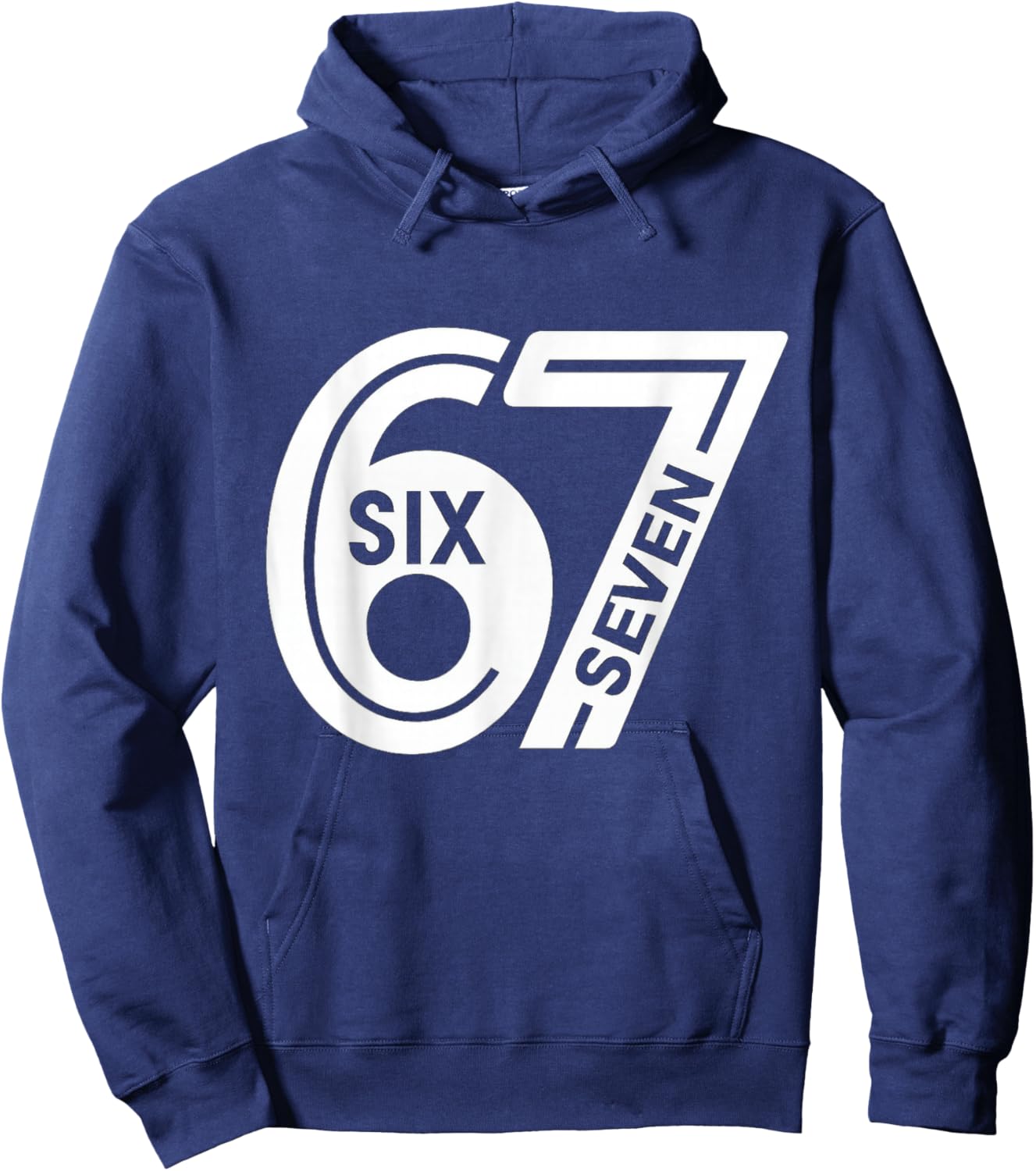 Fun Six Seven 6 7 Meme Hoodie - Hoodie | Navy
