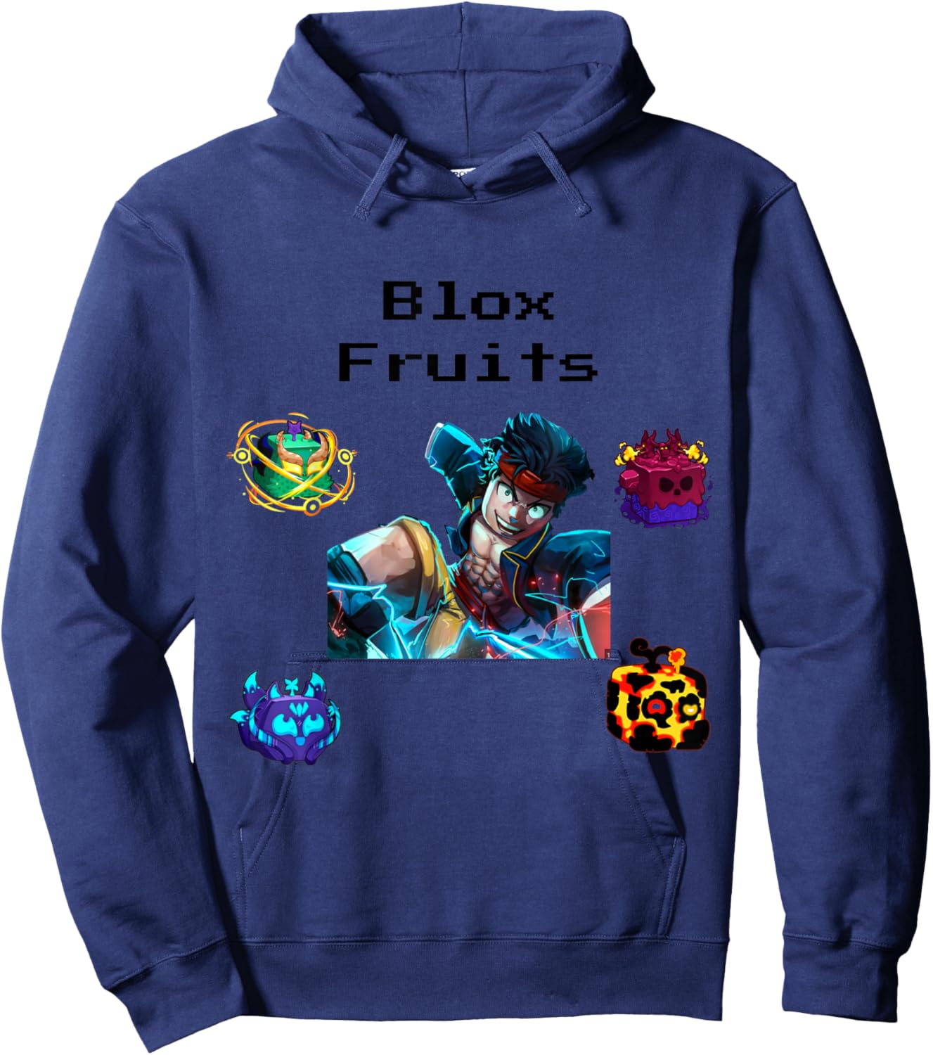blox Fruits Hoodie - Hoodie | Navy