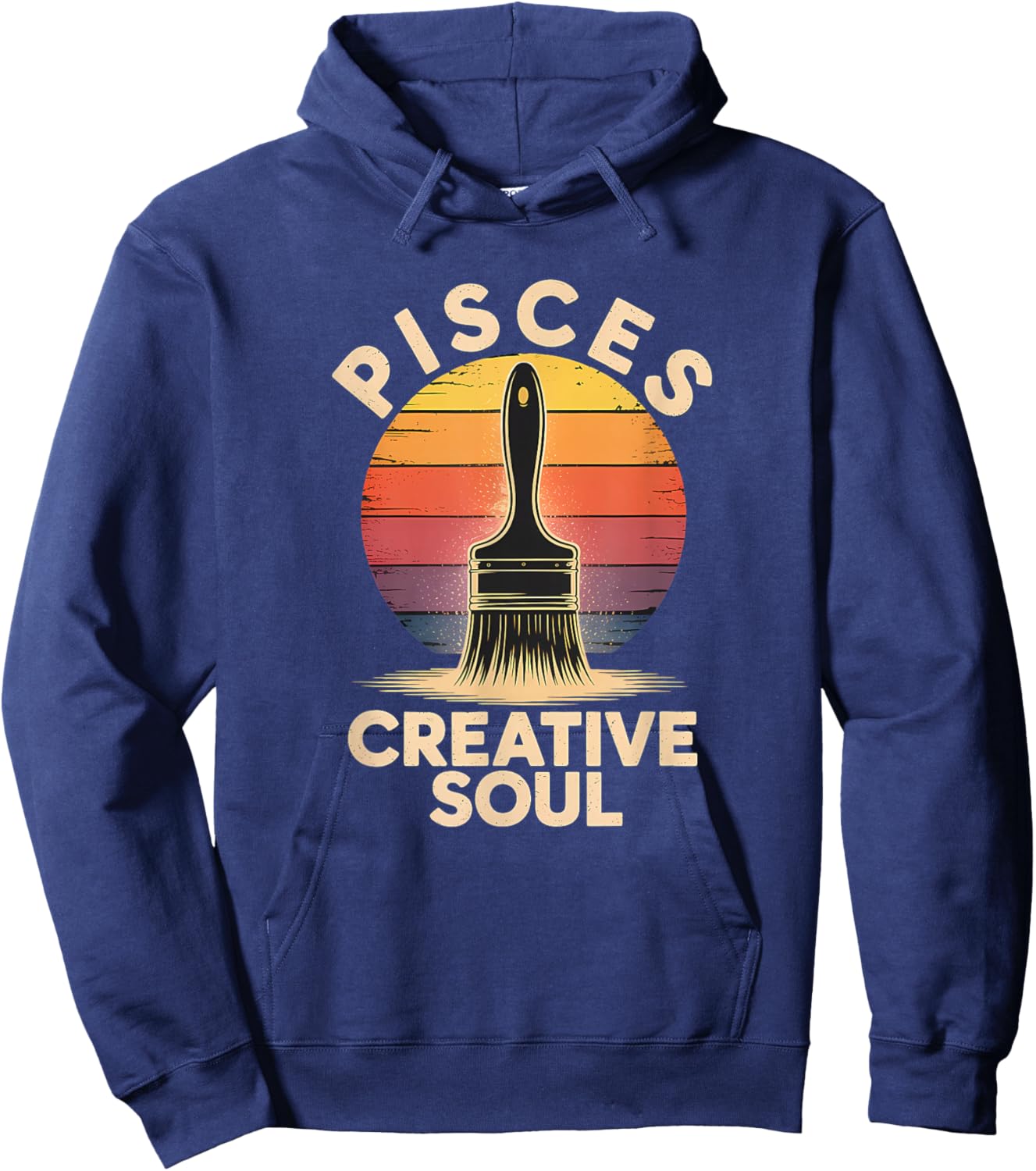 Vintage Pisces Horoscope, Astrology and Zodiac Clothing Hoodie - Hoodie | Navy
