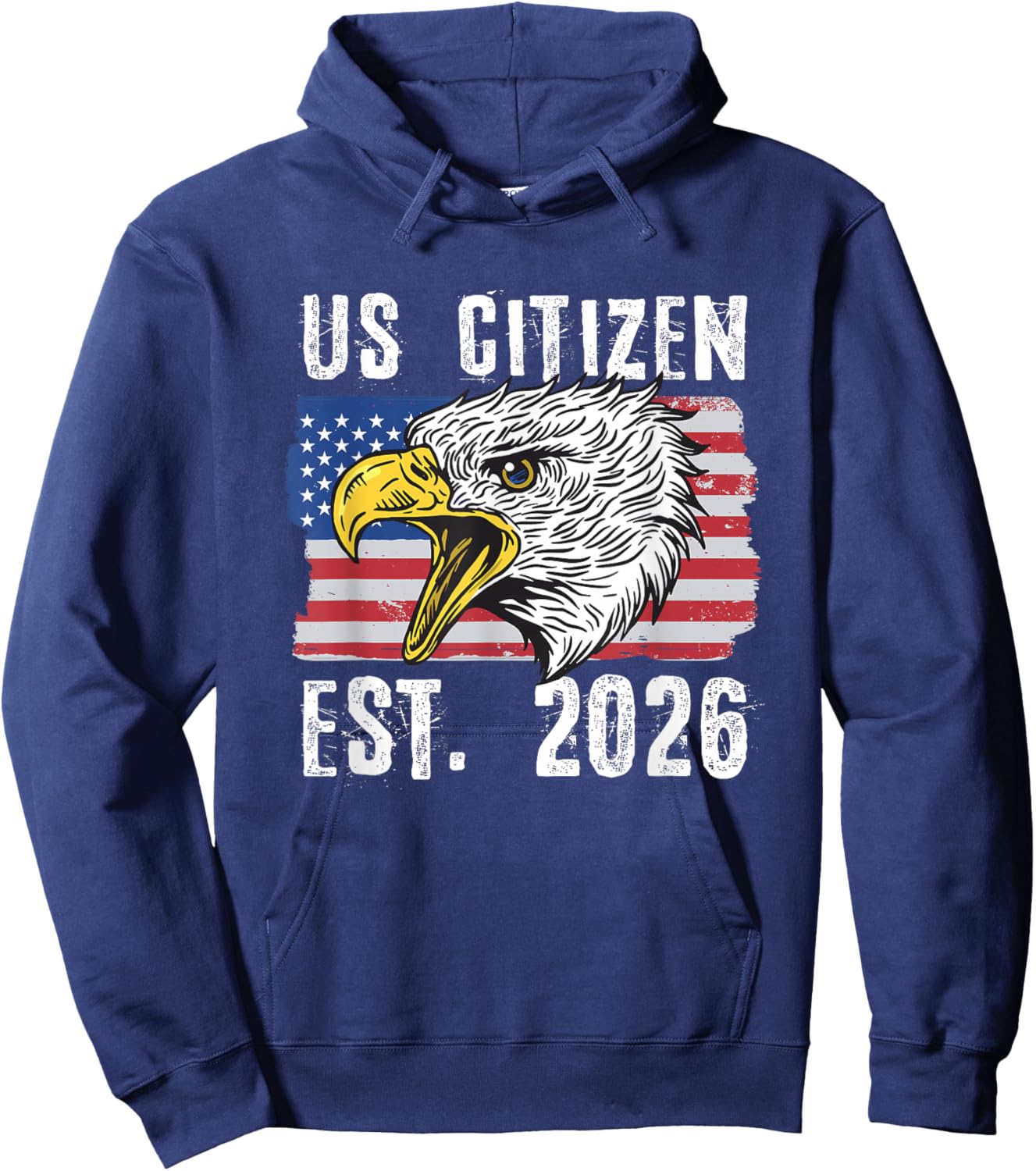 US Citizen Est. 2026 Citizenship New USA Citizen Hoodie - Hoodie | Navy