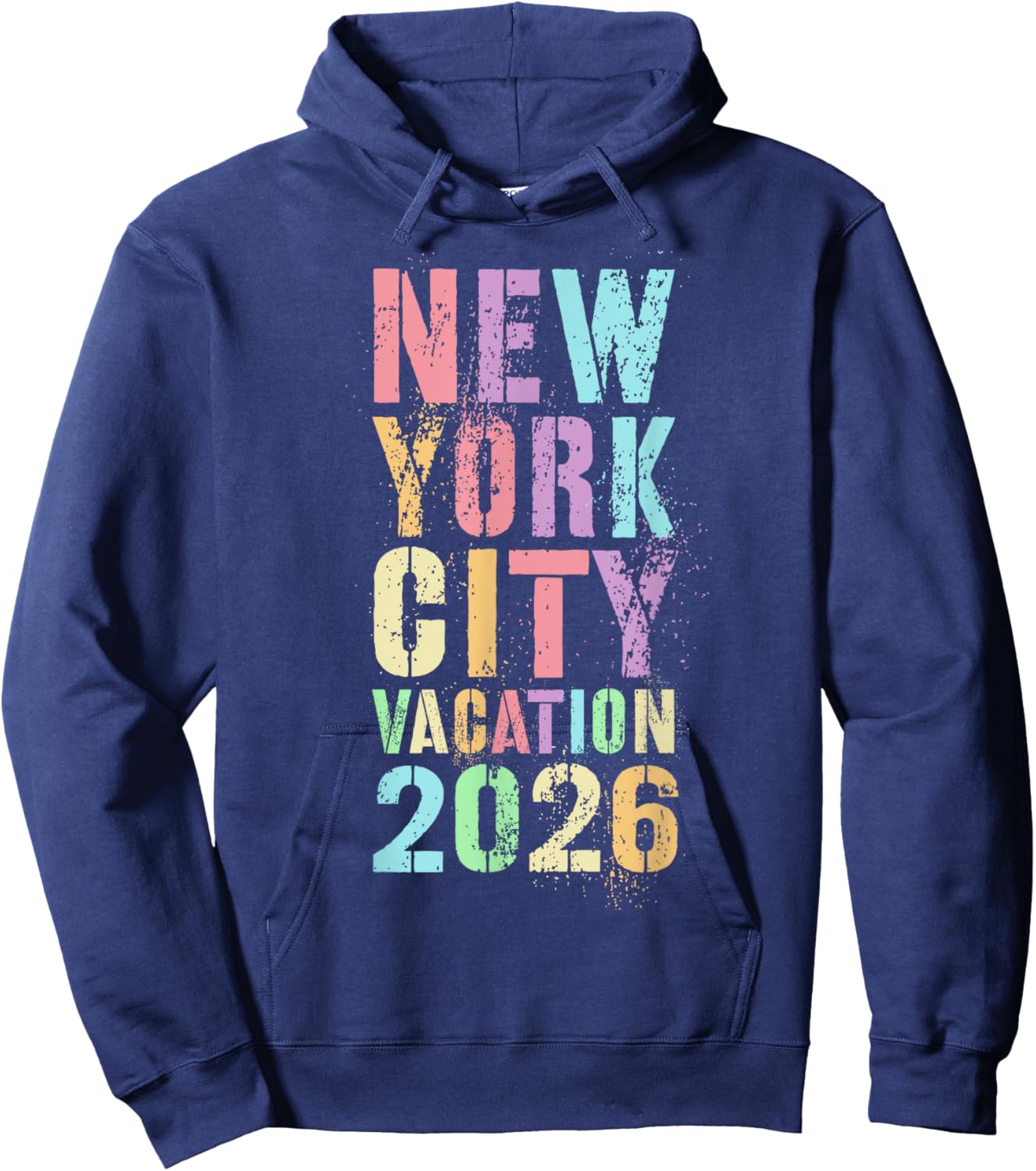 Vintage NEW YORK City Vacation 2026 Family Trip Kids Besties Hoodie - Hoodie | Navy