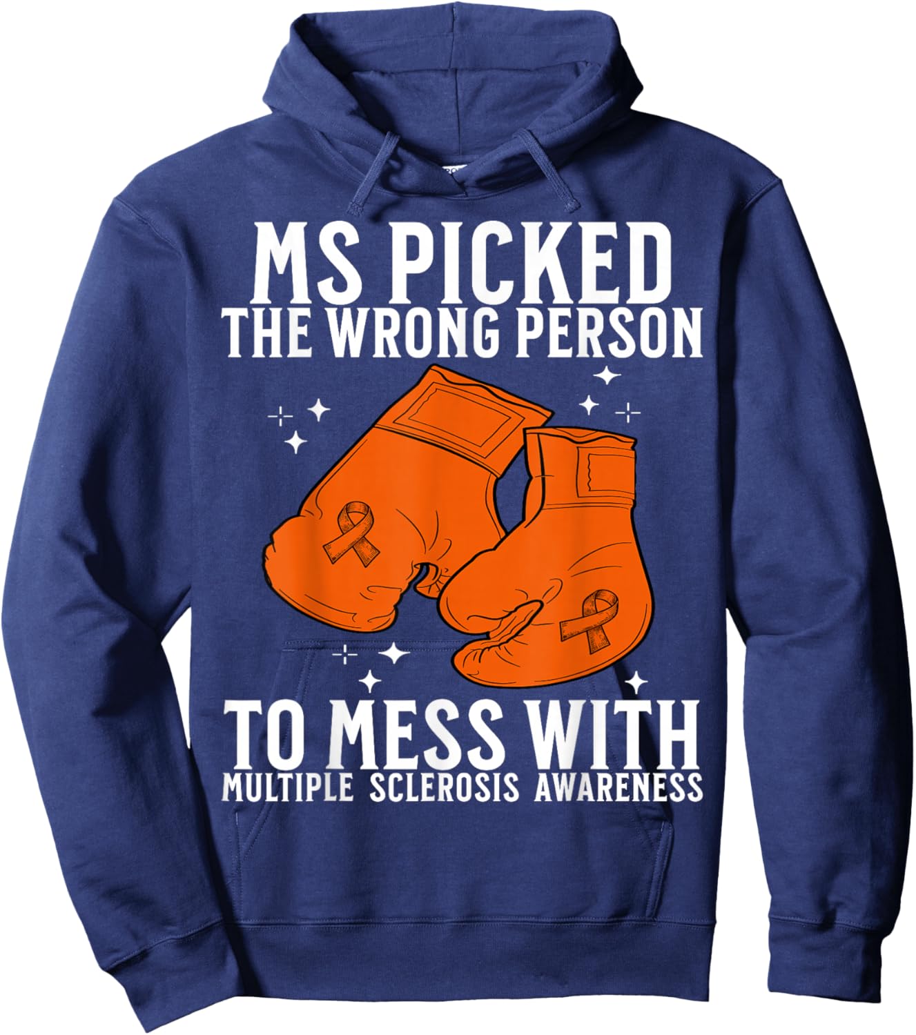 Multiple Sclerosis Awareness Warrior Apparel MS Awareness Hoodie - Hoodie | Navy