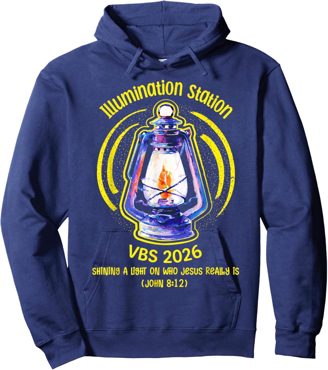 Illumination Station VBS 2026 Faith Bible Verse Summer Kids Hoodie - Hoodie | Navy