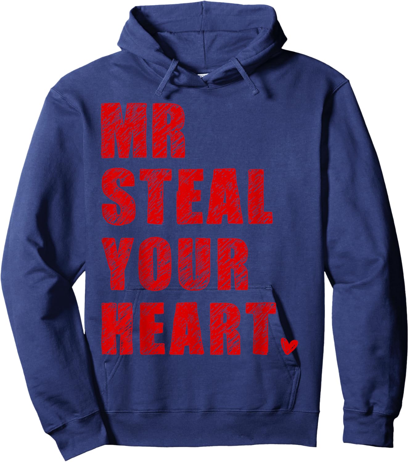 Funny Valentine Vibe Hearts Love Outfit Toddler Boy Kid Hoodie - Hoodie | Navy
