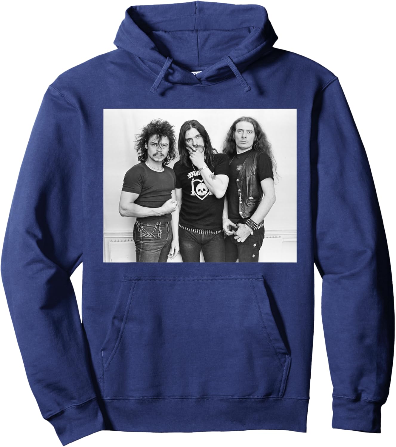 Motorhead Phil Taylor Lemmy Kilmister & Eddie Clarke 1981 Hoodie - Hoodie | Navy