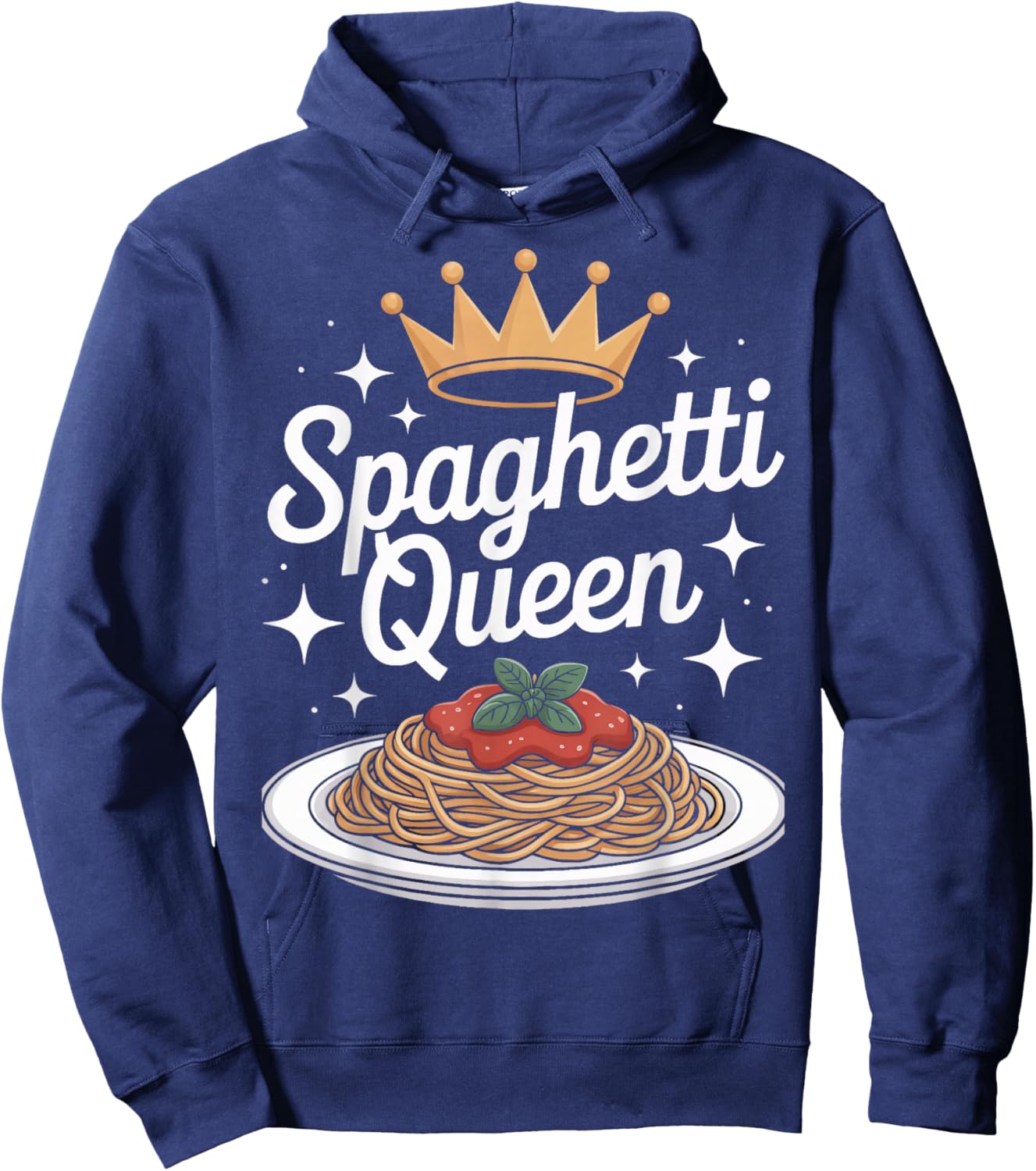 Pasta Lovers Spaghetti Queen Italian Kitchen Enthusiast Hoodie - Hoodie | Navy