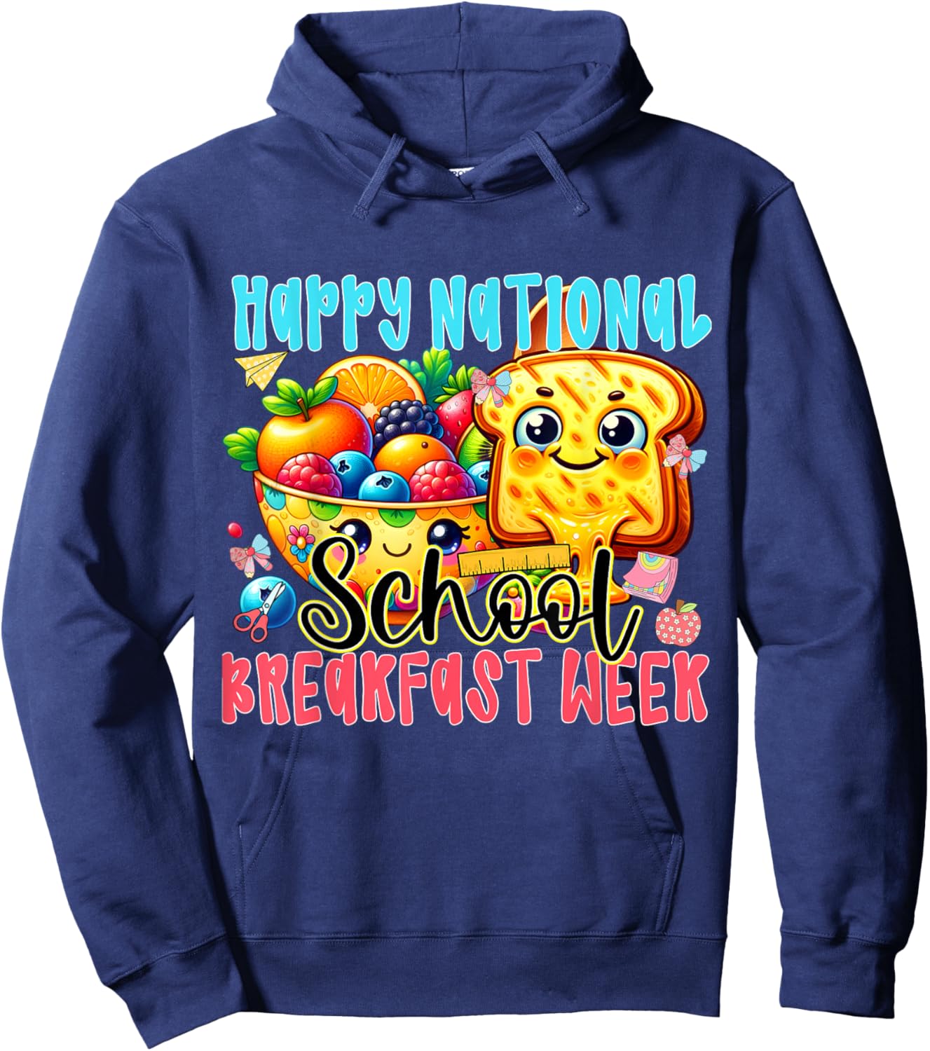 National School Breakfast Week 2026 Hoodie - Hoodie | Navy