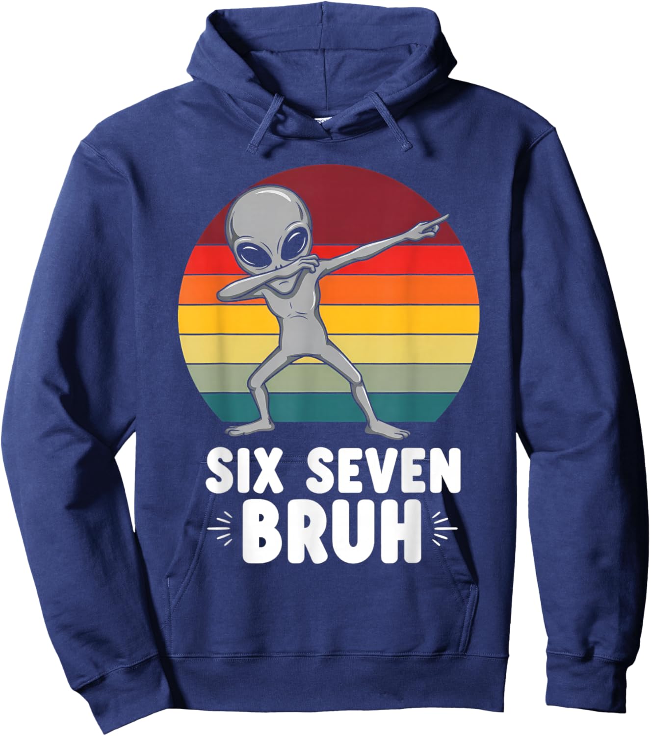 67 Animals Funny 67 Brainrot Youth Kids Alien 67 Hoodie - Hoodie | Navy