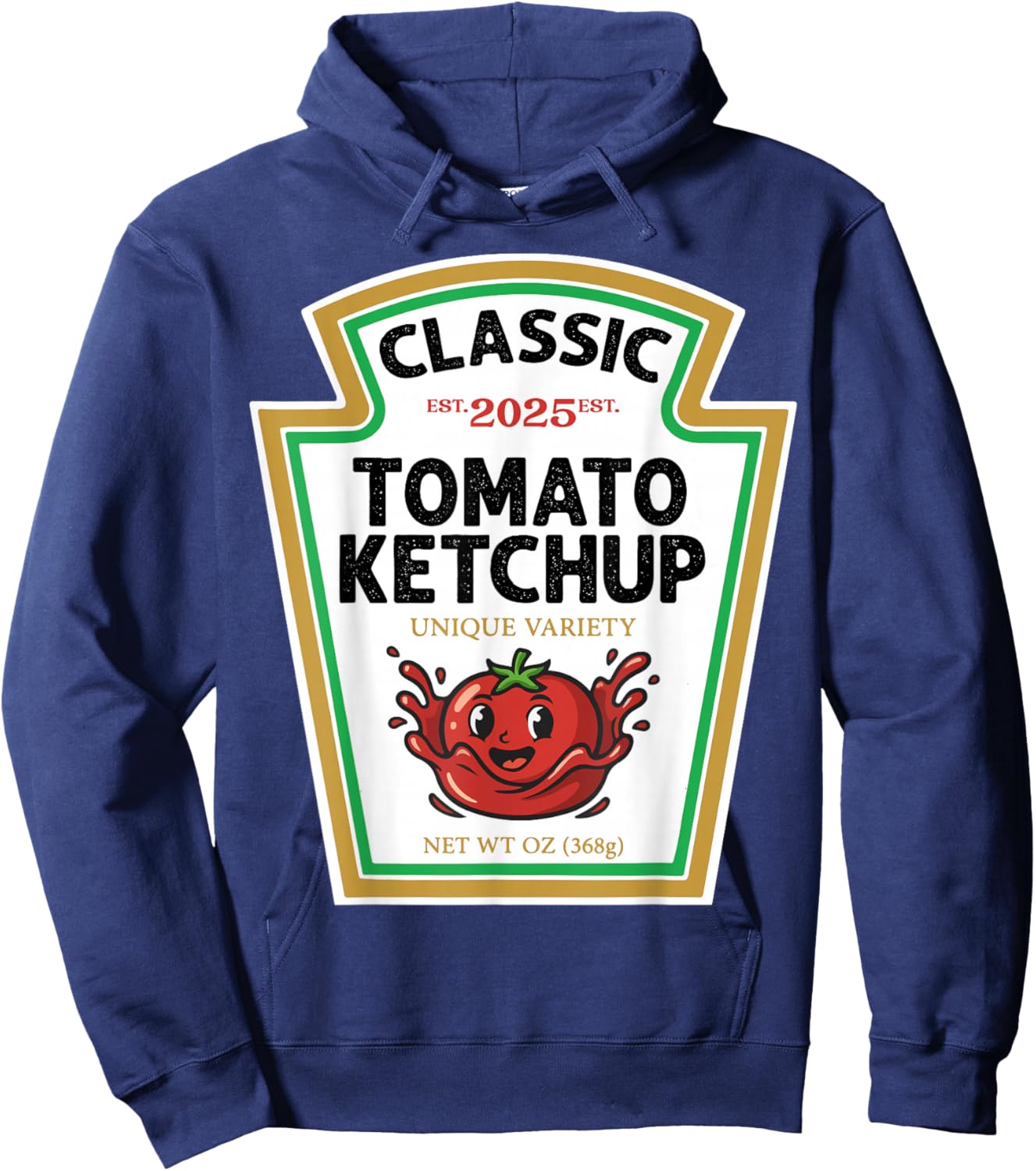 Red Ketchup DIY Halloween Costume Matching Group Ketchup Hoodie - Hoodie | Navy