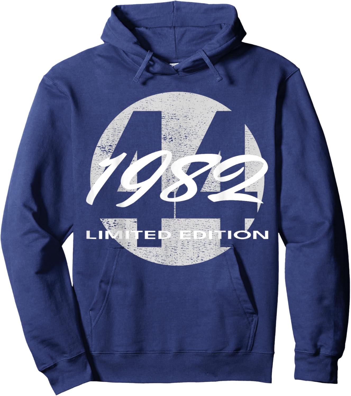 44th Birthday Man Woman 44 Years 1982 Funny Gift Hoodie - Hoodie | Navy