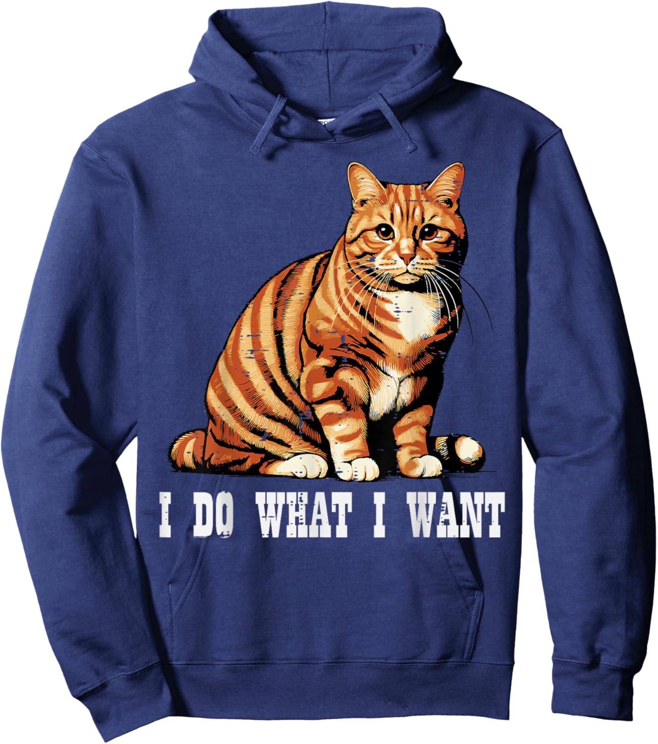 Cat I Do What I Want Funny Kitten Sarcastic Men Women Kids Hoodie - Hoodie | Navy