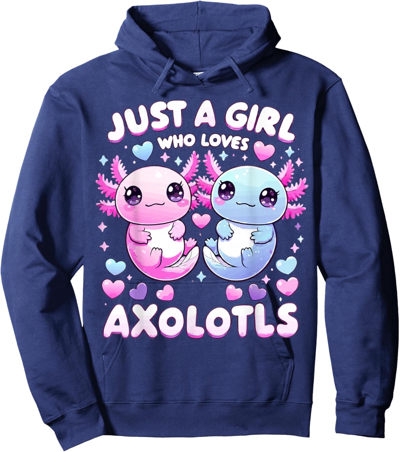 Just A Girl Who Loves Axolotls Hoodie - Hoodie | Navy
