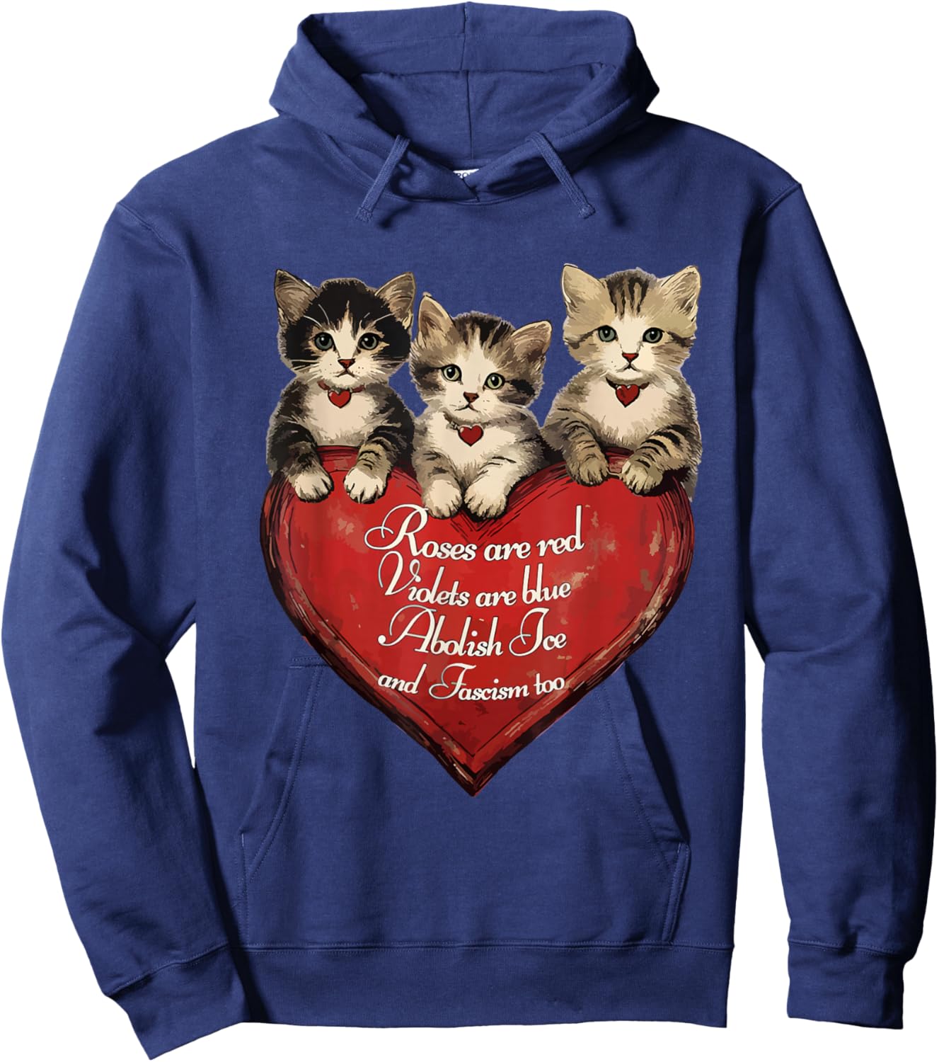 ICE Out Now Abolish ICE Funny Cat Meme Men Women Hoodie - Hoodie | Navy