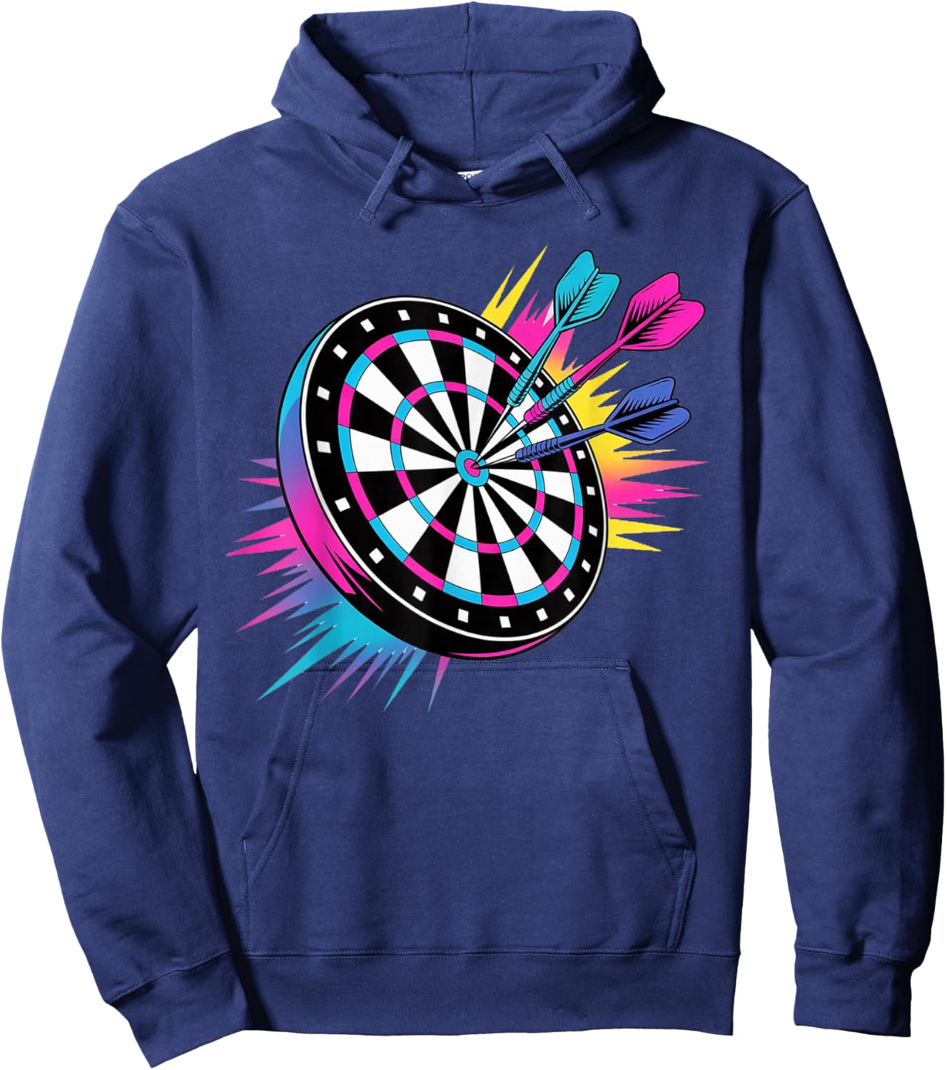 Fan Trikot Team Sport Dart Darts Dartspieler Retro Spruch Hoodie - Hoodie | Navy