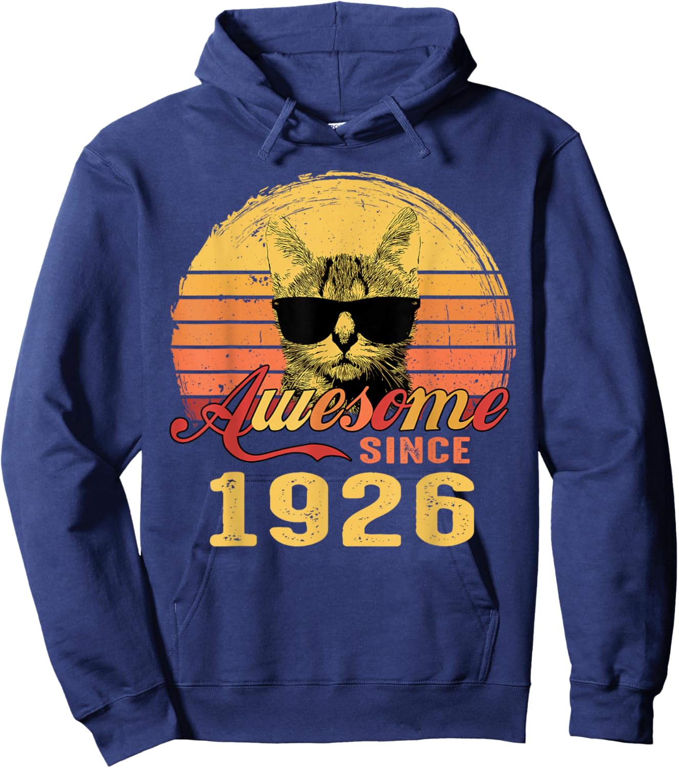 100th Birthday Gift Awesome Since 1926 100 Years Old Hoodie - Hoodie | Navy